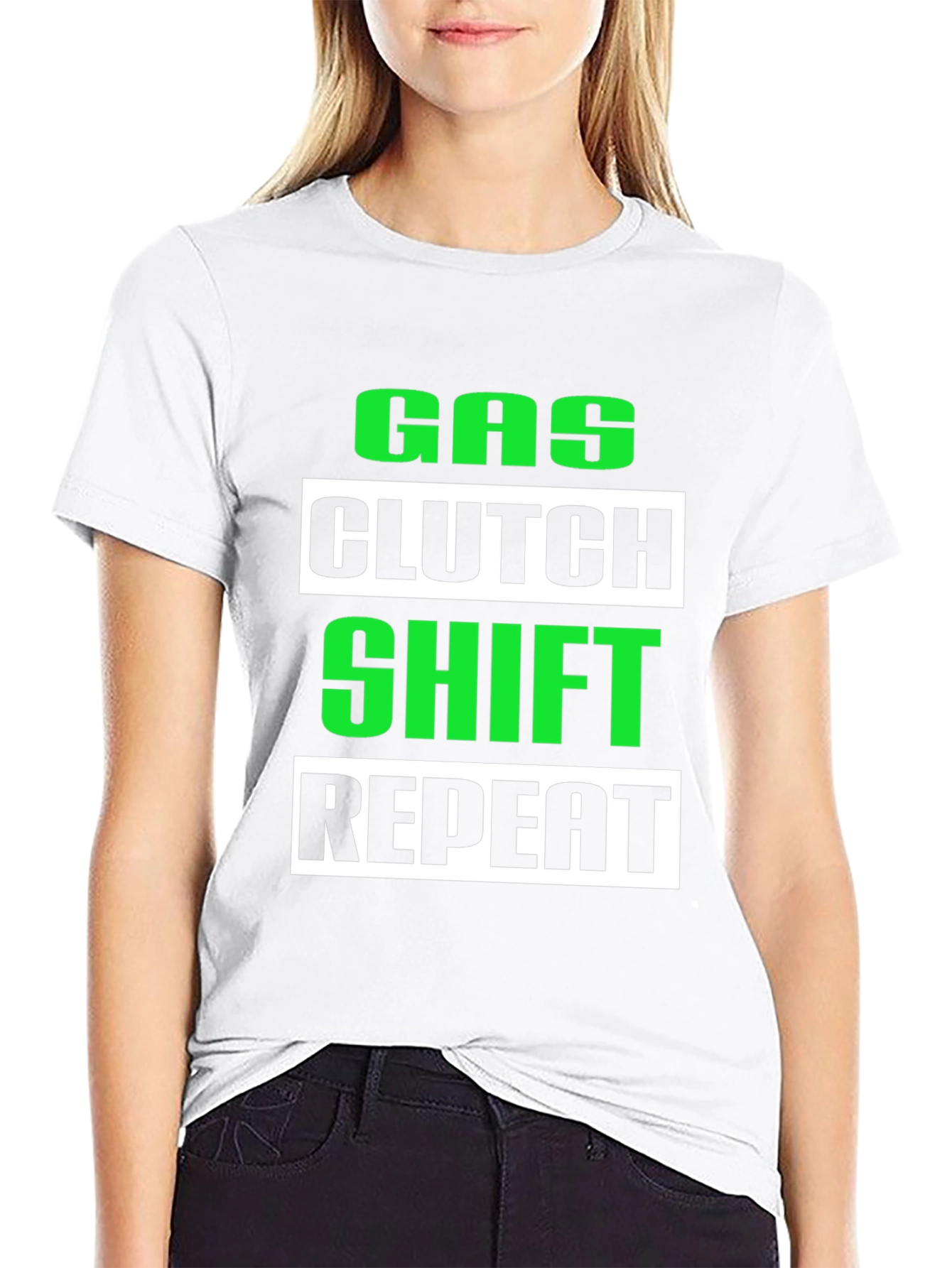 Gas Clutch Shift Repeat Graphic Tee