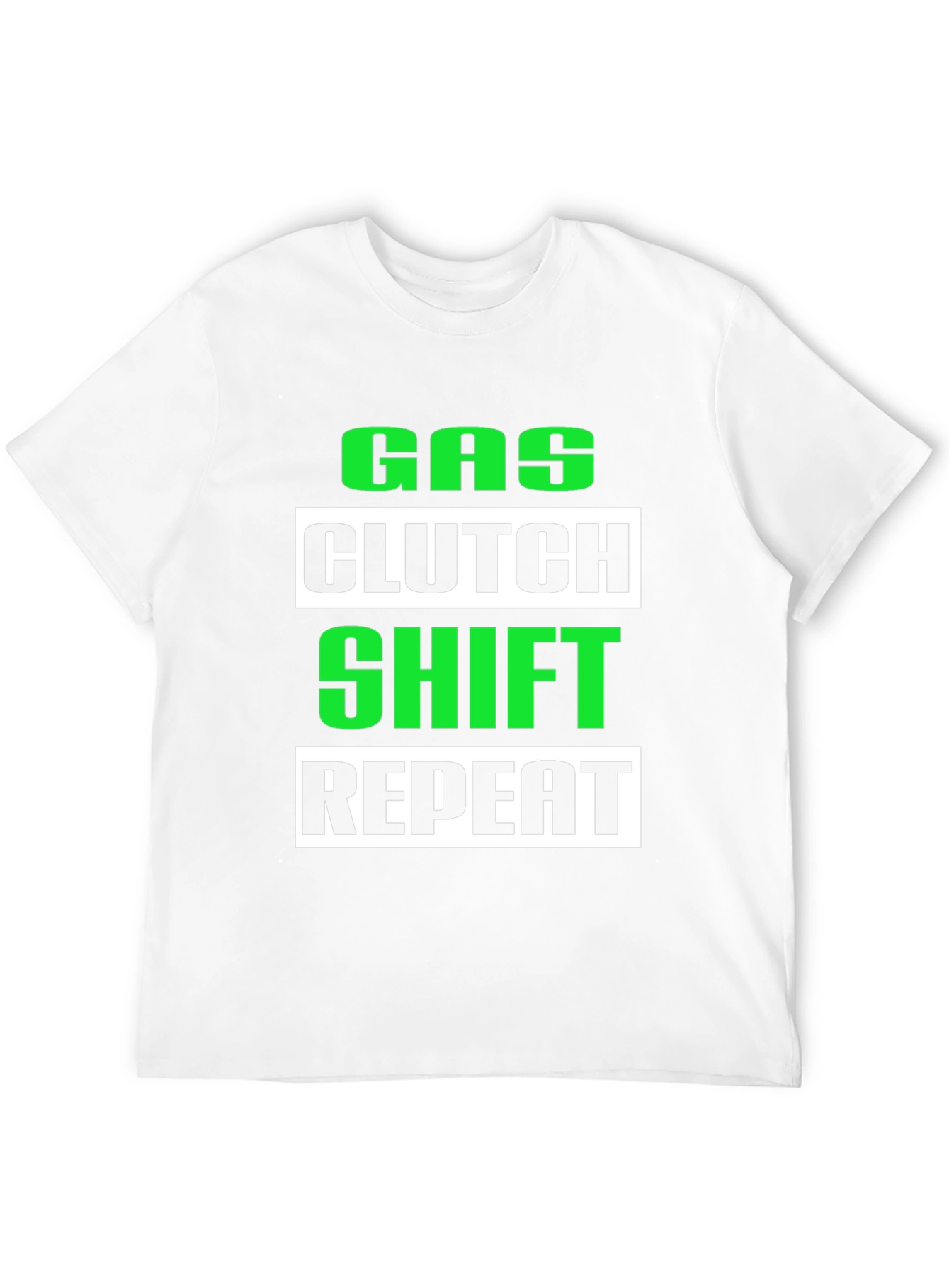 Gas Clutch Shift Repeat Graphic Tee