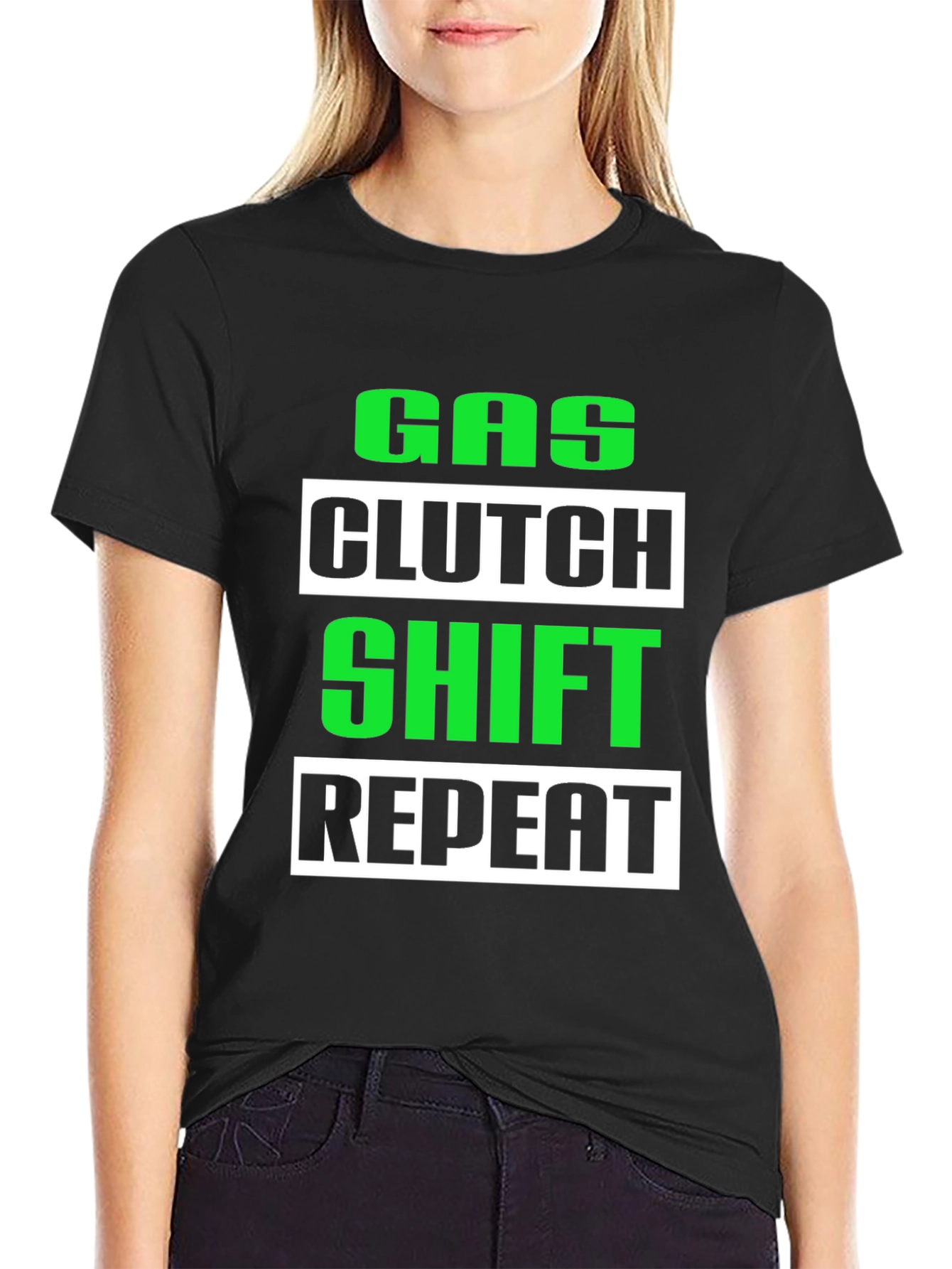 Gas Clutch Shift Repeat Graphic Tee