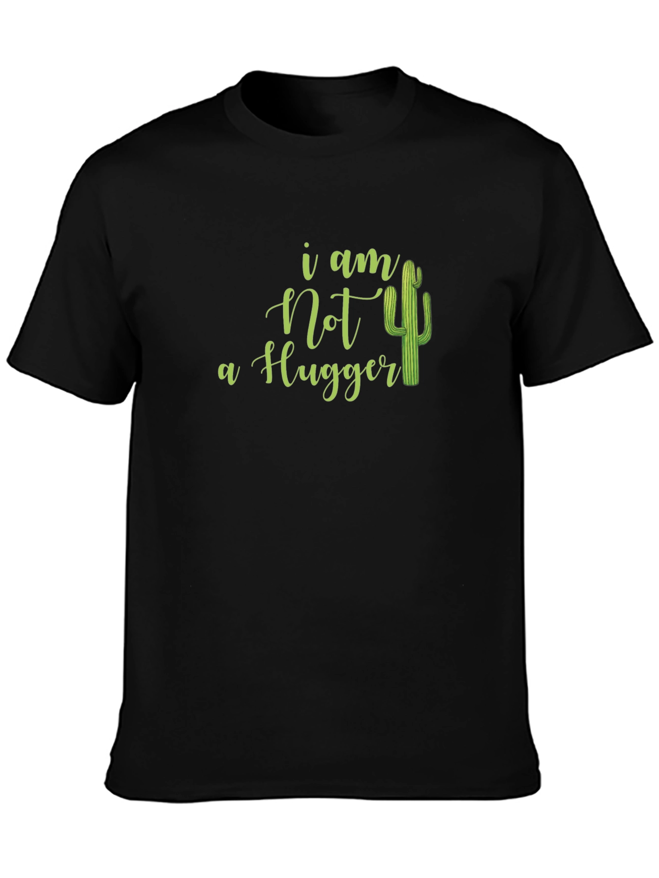I Am Not A Hugger Cactus Graphic Tee