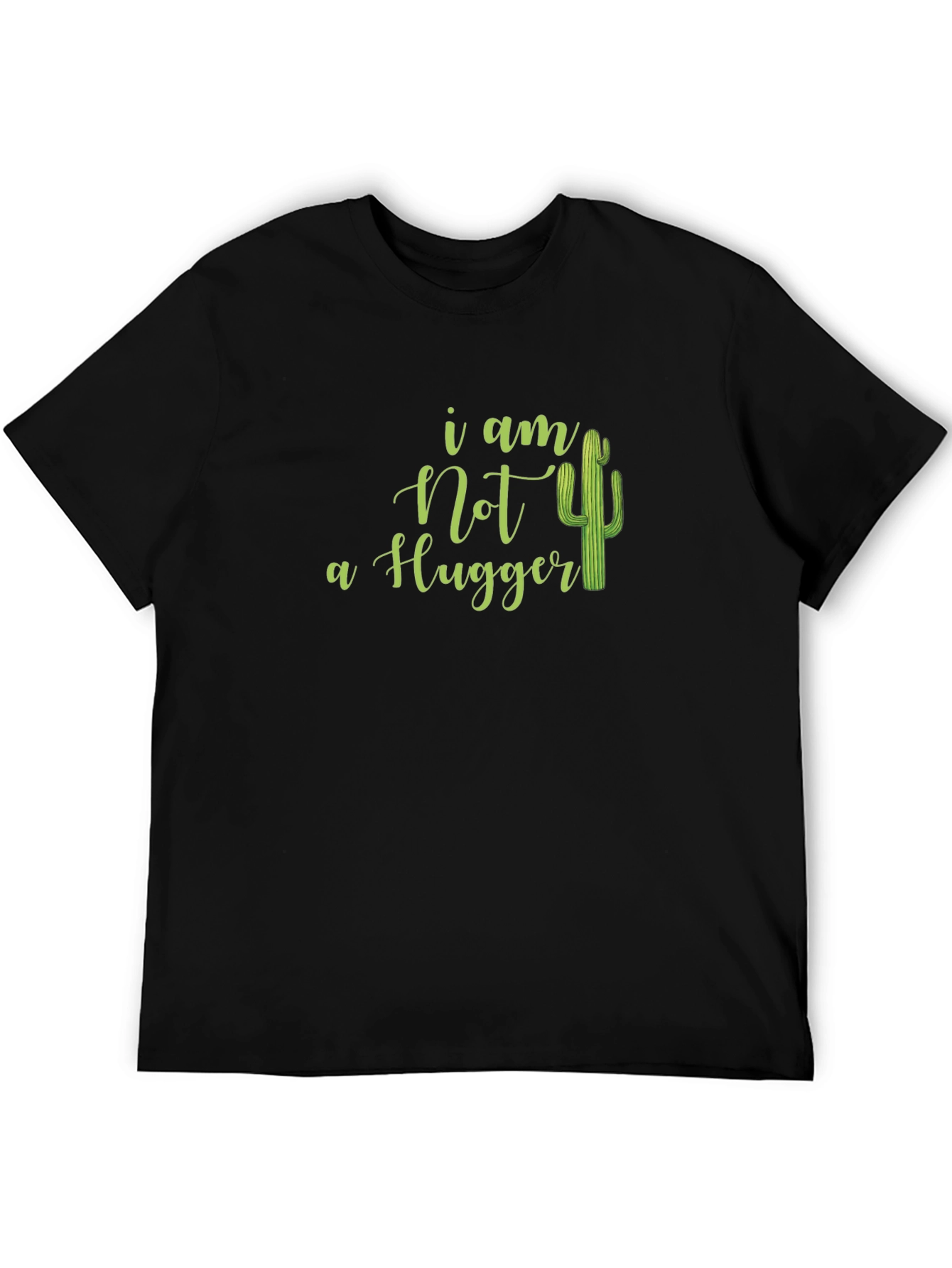 I Am Not A Hugger Cactus Graphic Tee
