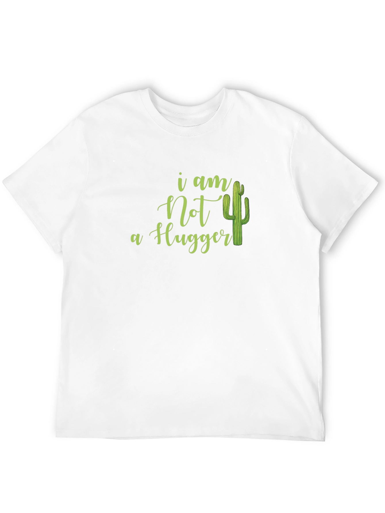 I Am Not A Hugger Cactus Graphic Tee