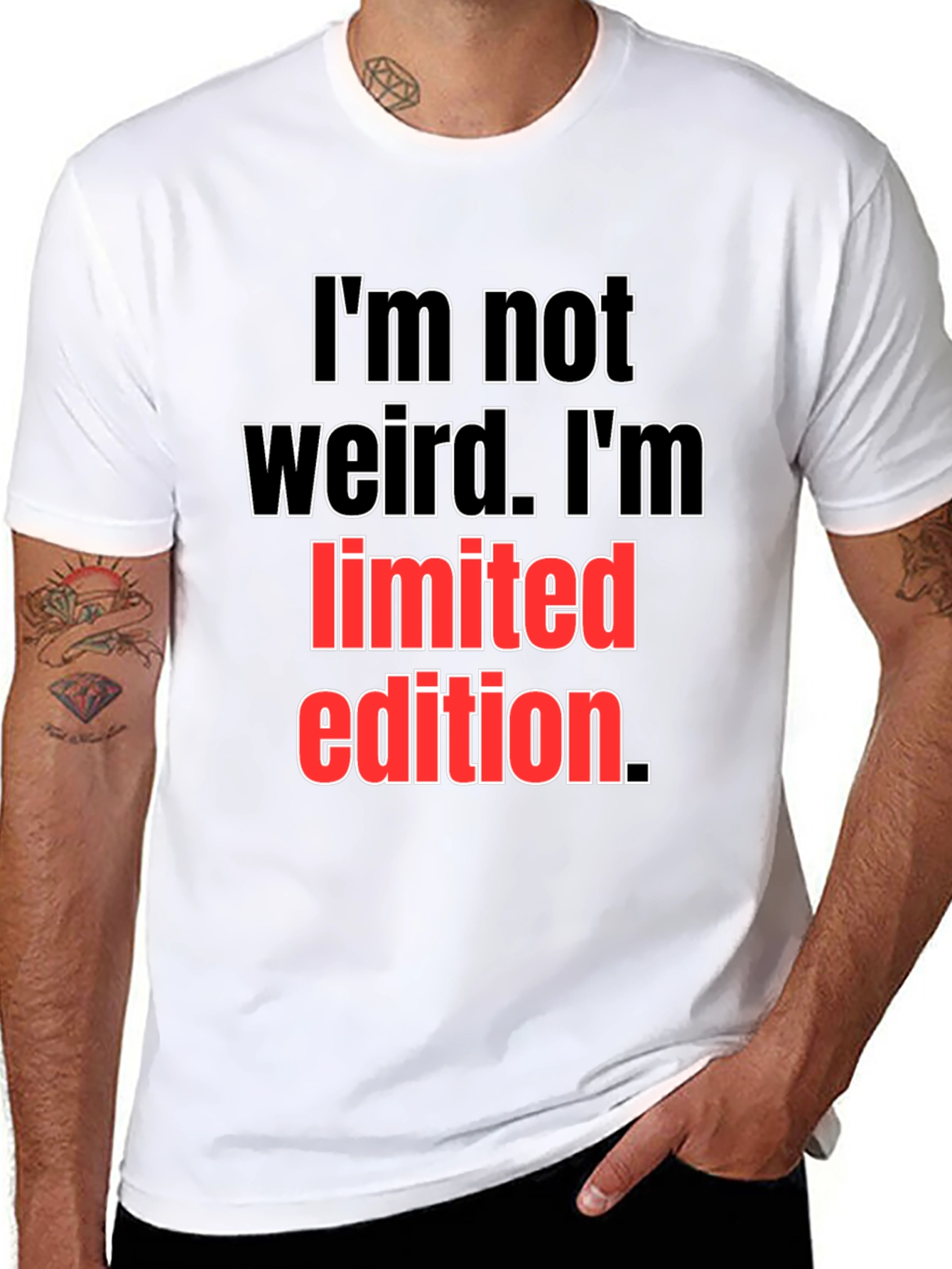 Im Not Weird Limited Edition Black T-Shirt