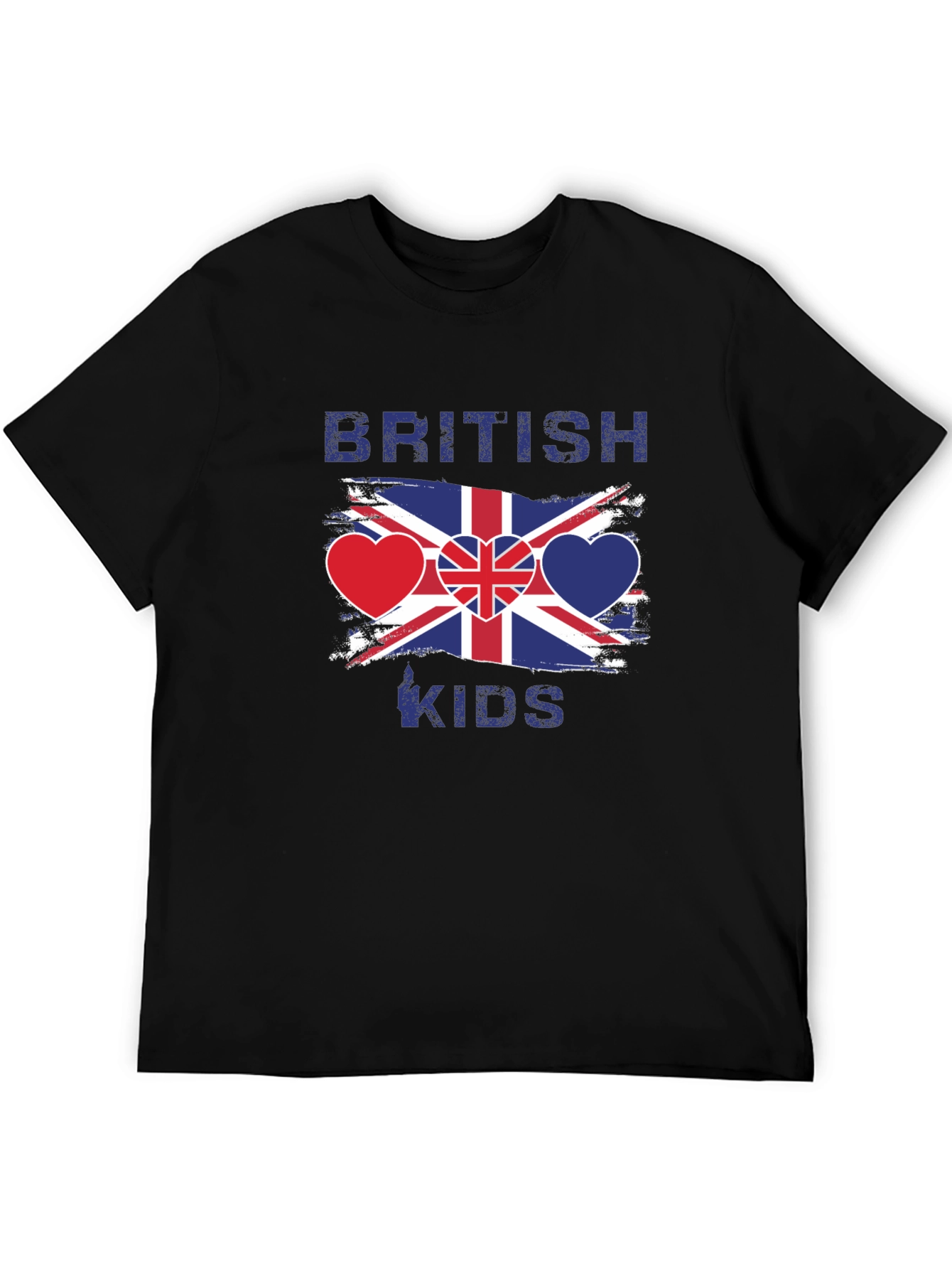 British Kids Flag Heart T-Shirt