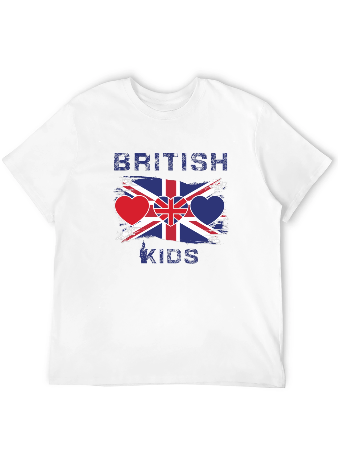 British Kids Flag Heart T-Shirt