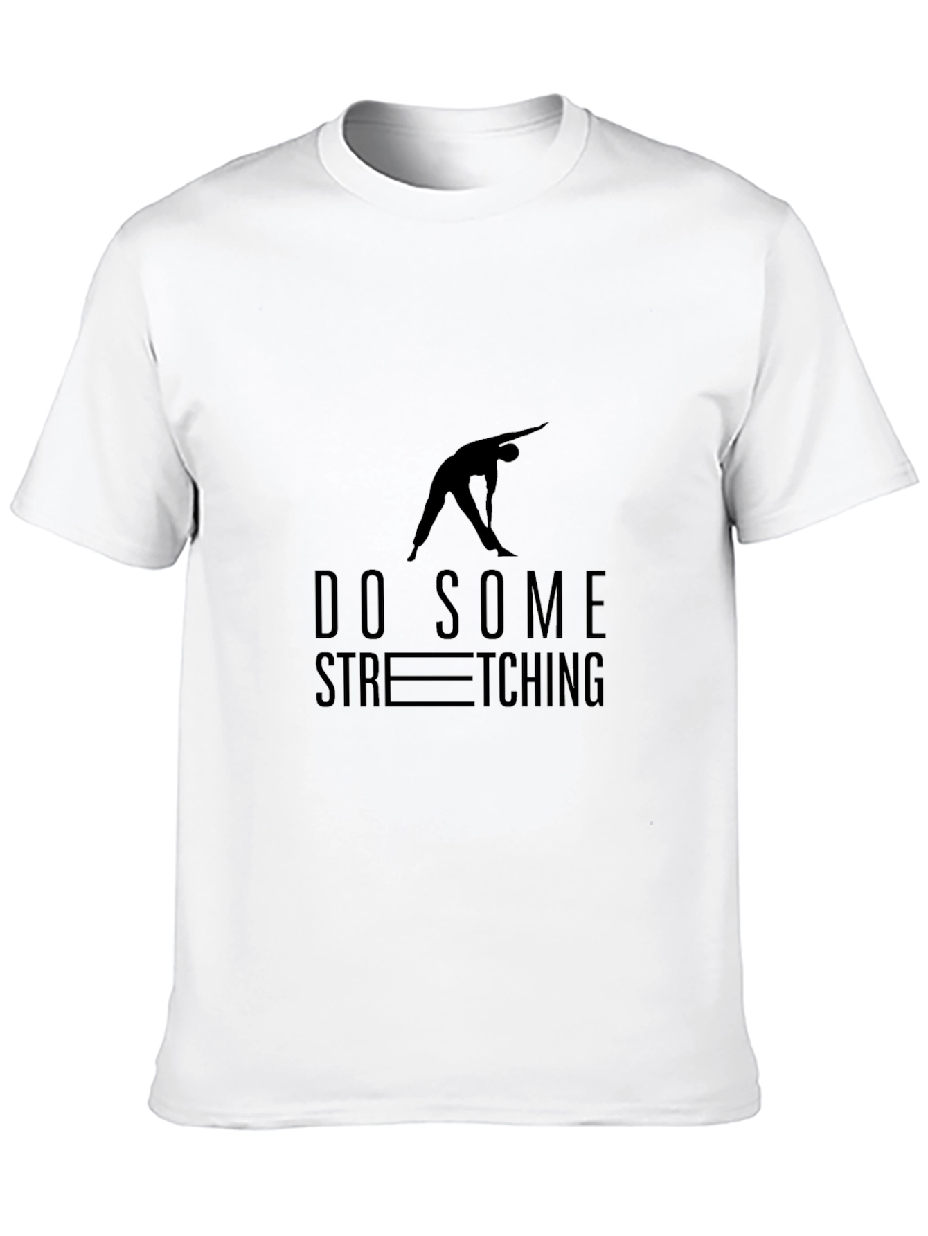 Do Some Stretching Black T-Shirt