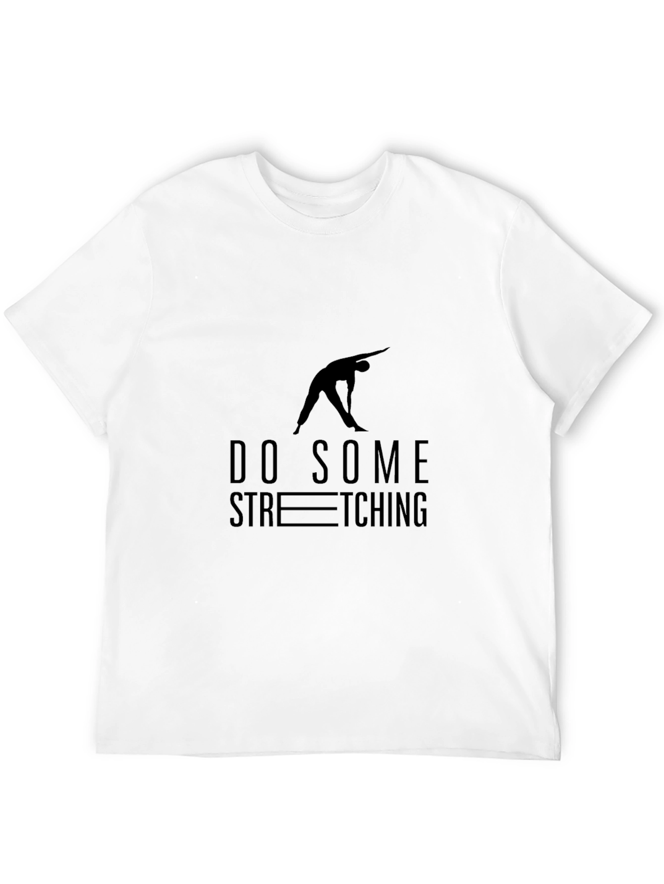 Do Some Stretching Black T-Shirt