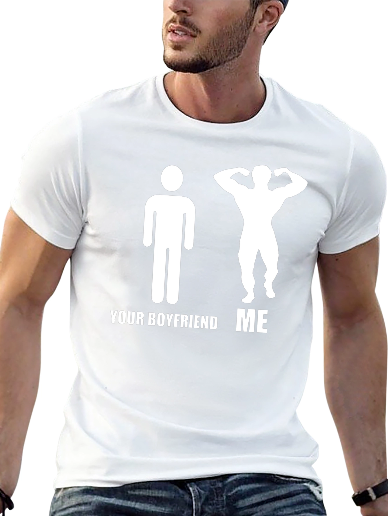 Funny Your Boyfriend ME Graphic T-Shirt