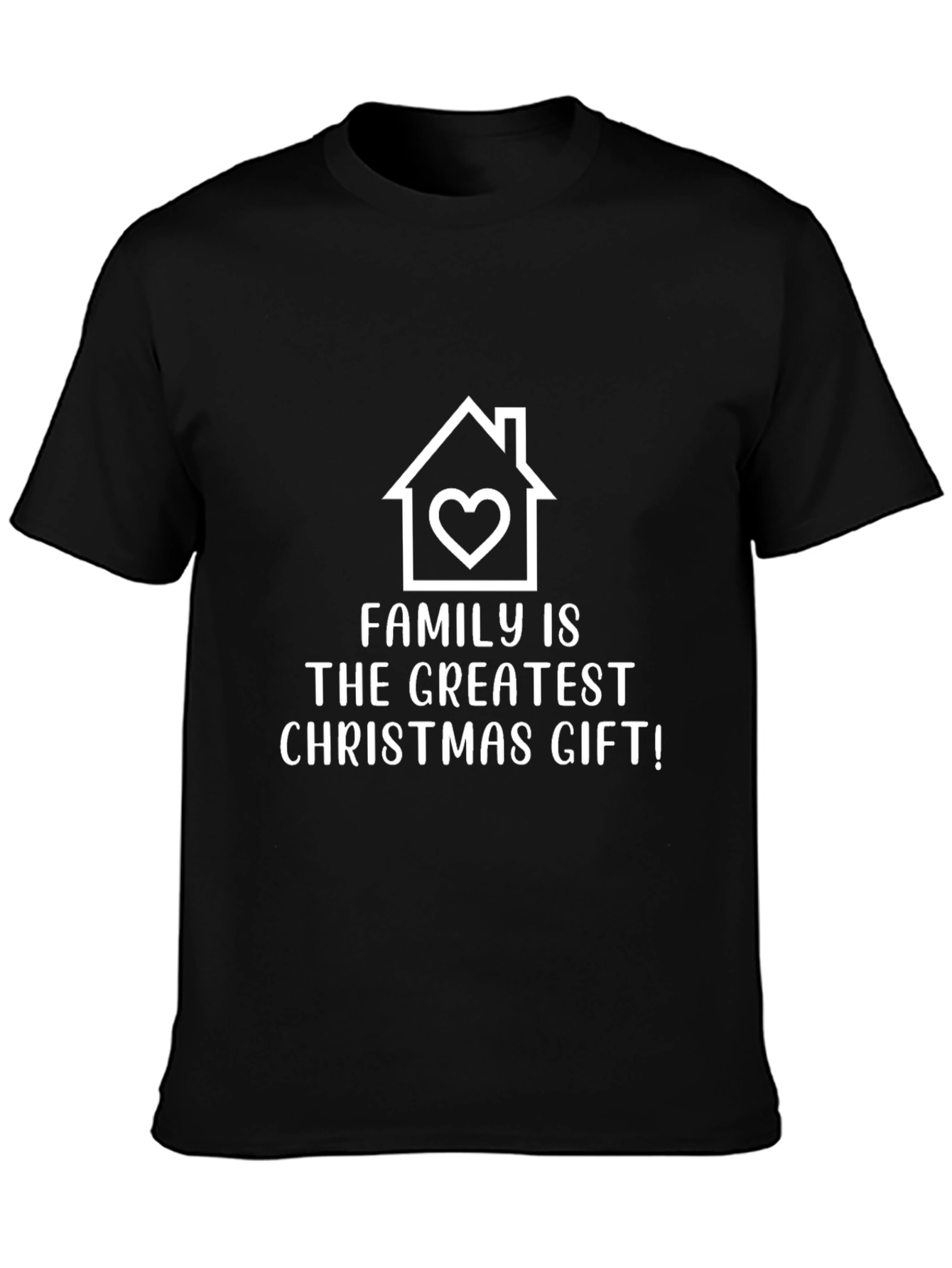 Family Christmas Gift T-Shirt - Black