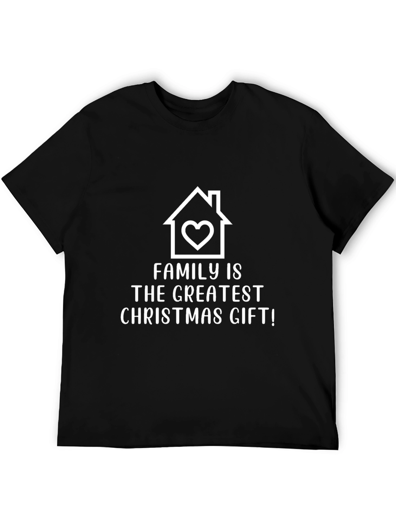Family Christmas Gift T-Shirt - Black