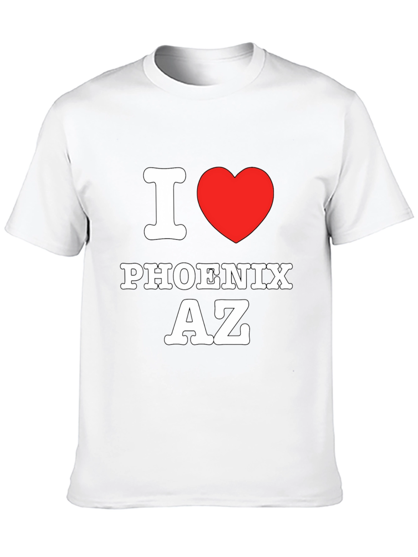 I Love Phoenix AZ Black T-Shirt