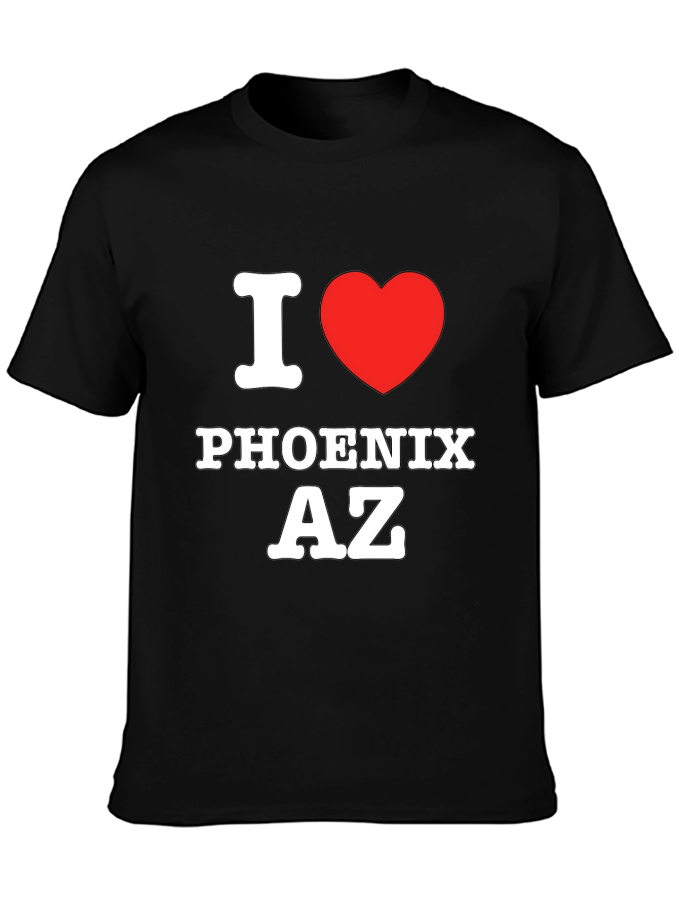 I Love Phoenix AZ Black T-Shirt