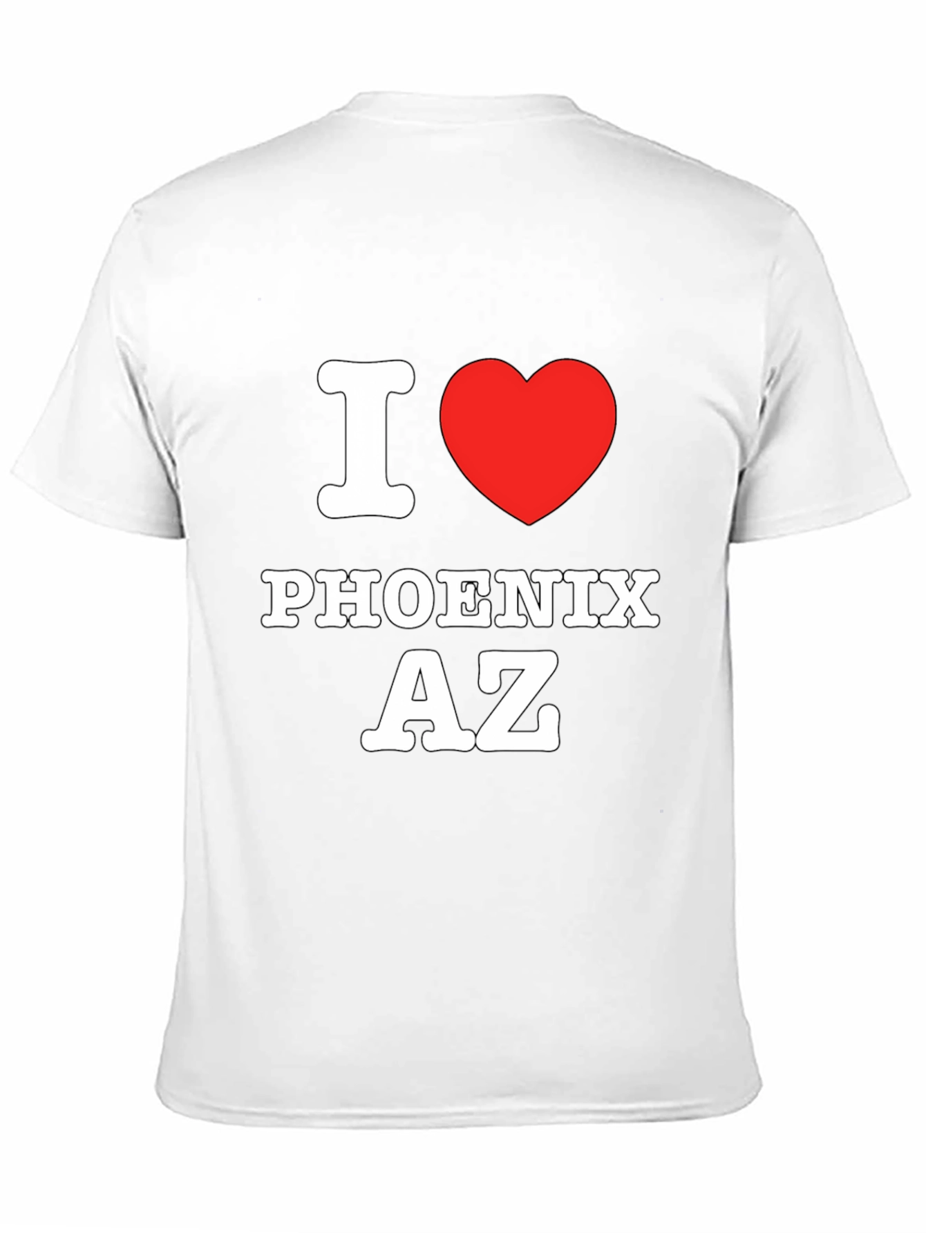 I Love Phoenix AZ Black T-Shirt