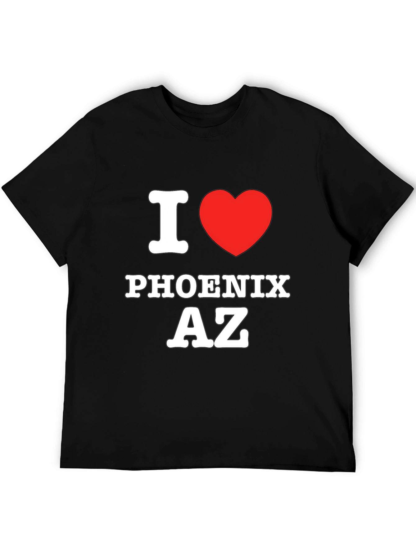 I Love Phoenix AZ Black T-Shirt