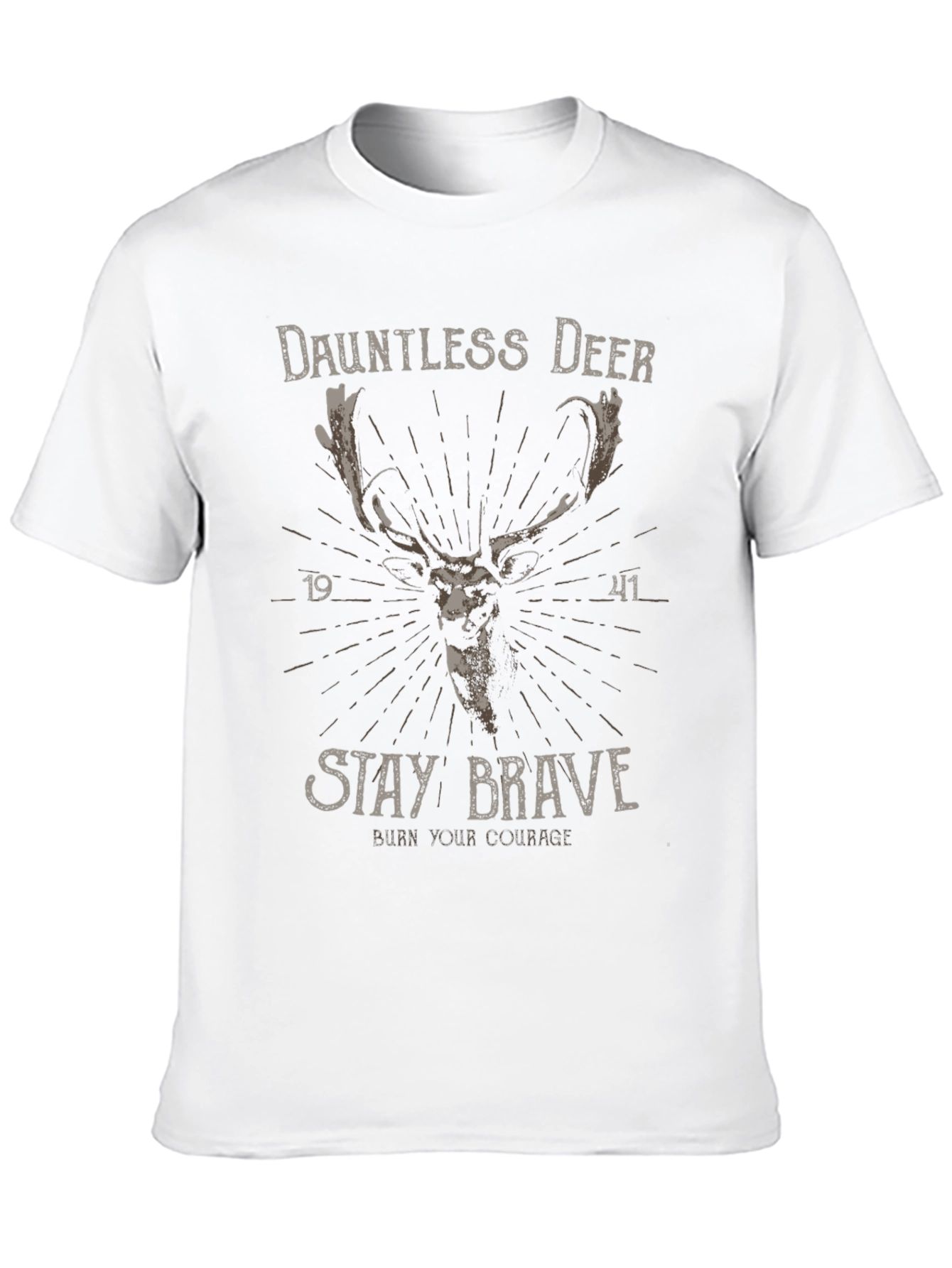 Dauntless Deer Graphic Tee - Stay Brave