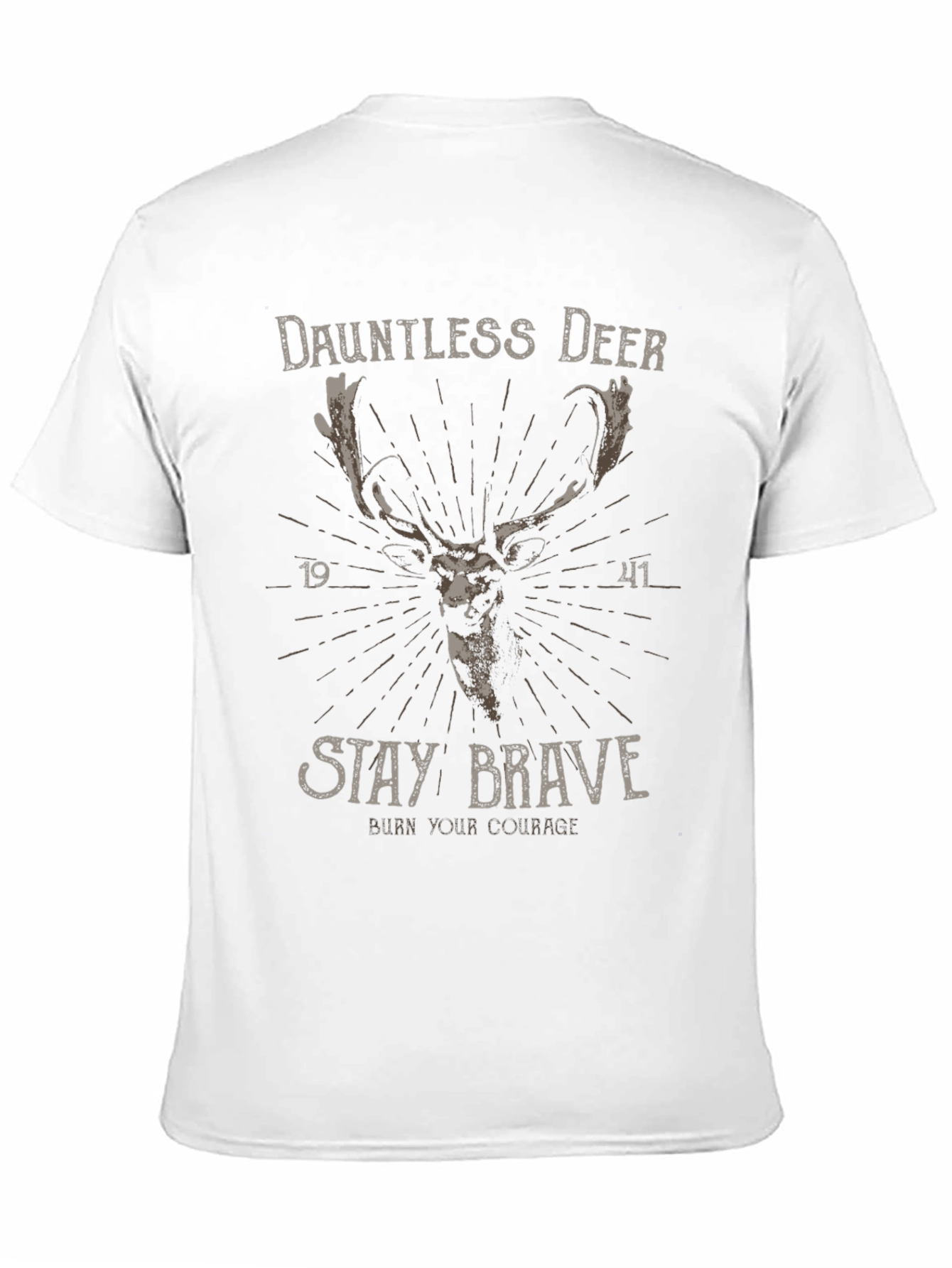 Dauntless Deer Graphic Tee - Stay Brave