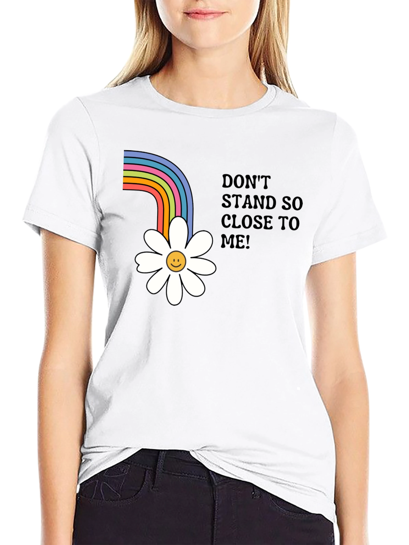 Rainbow Daisy Graphic Tee