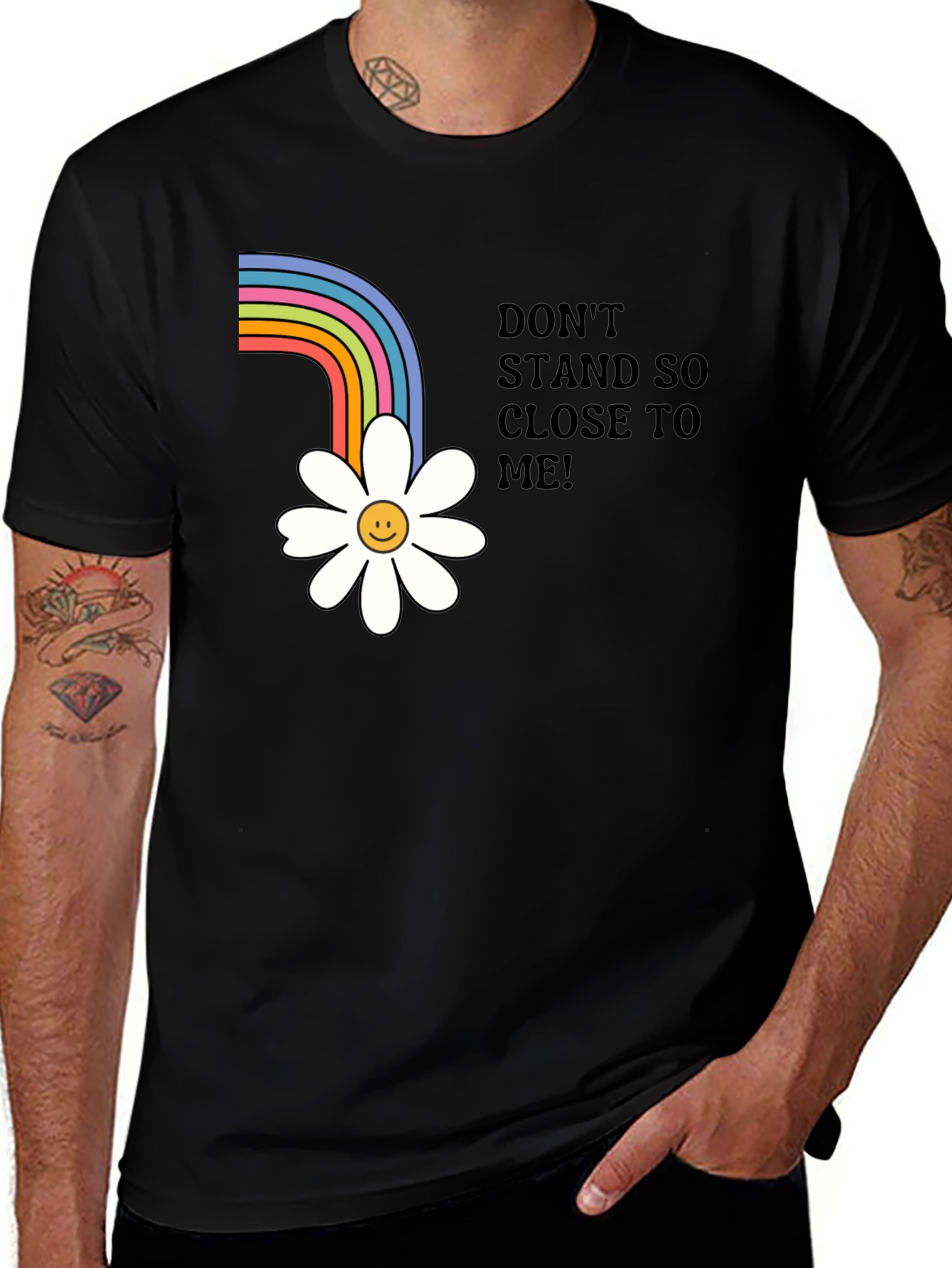 Rainbow Daisy Graphic Tee