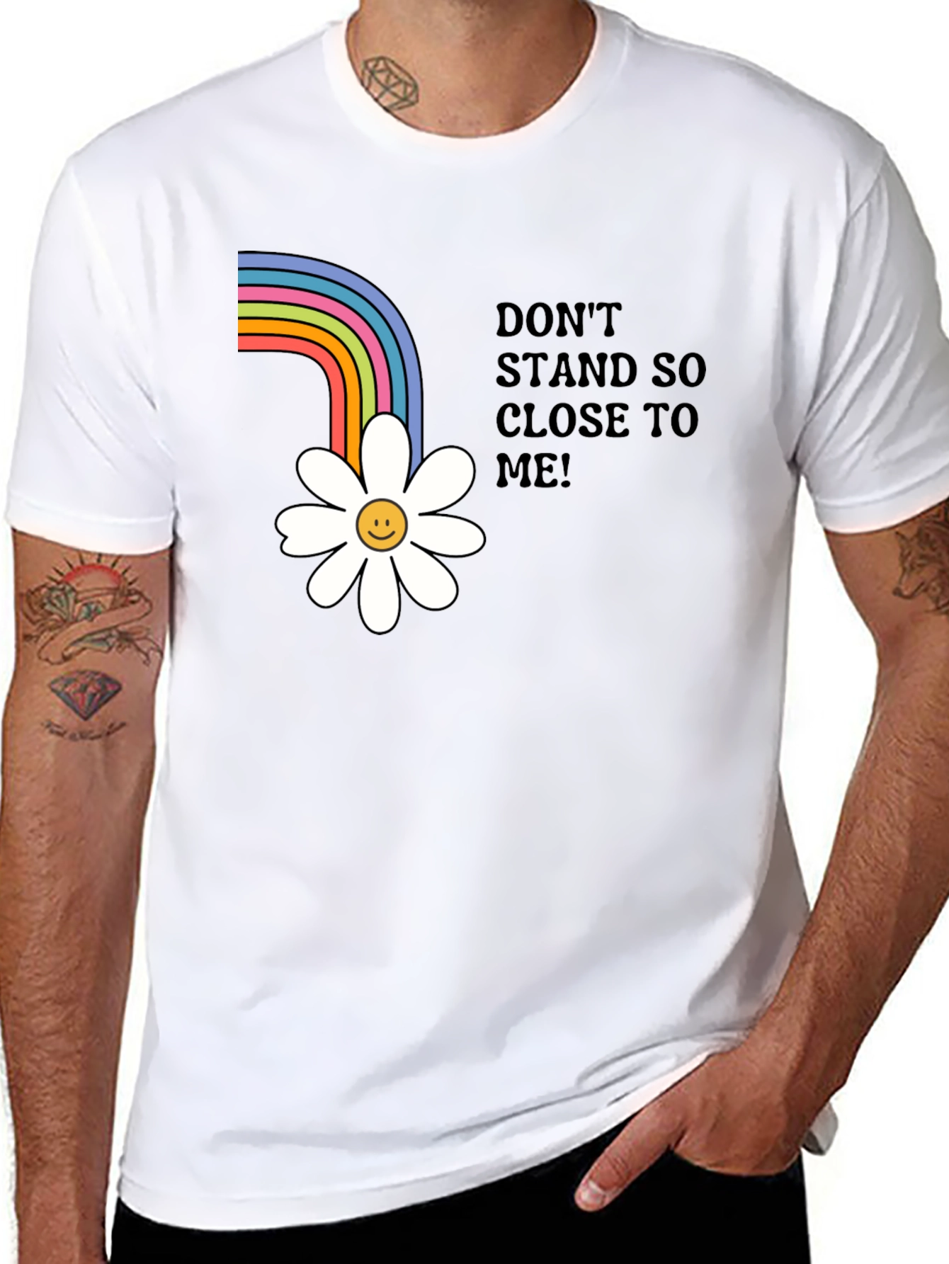 Rainbow Daisy Graphic Tee