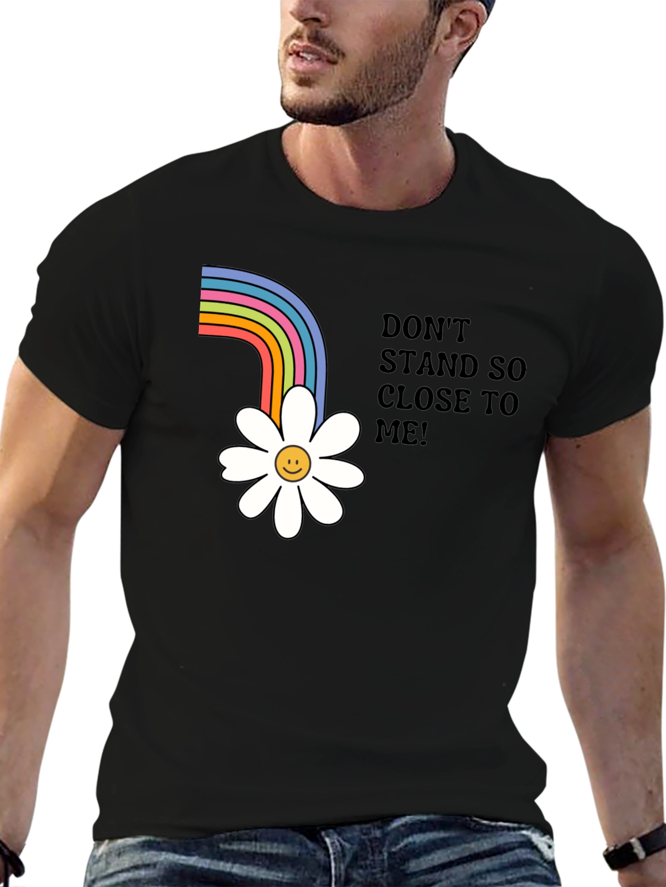 Rainbow Daisy Graphic Tee