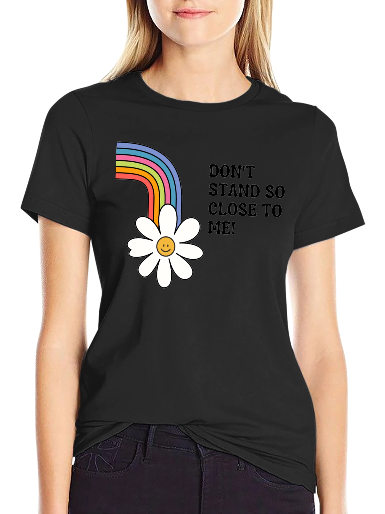Rainbow Daisy Graphic Tee