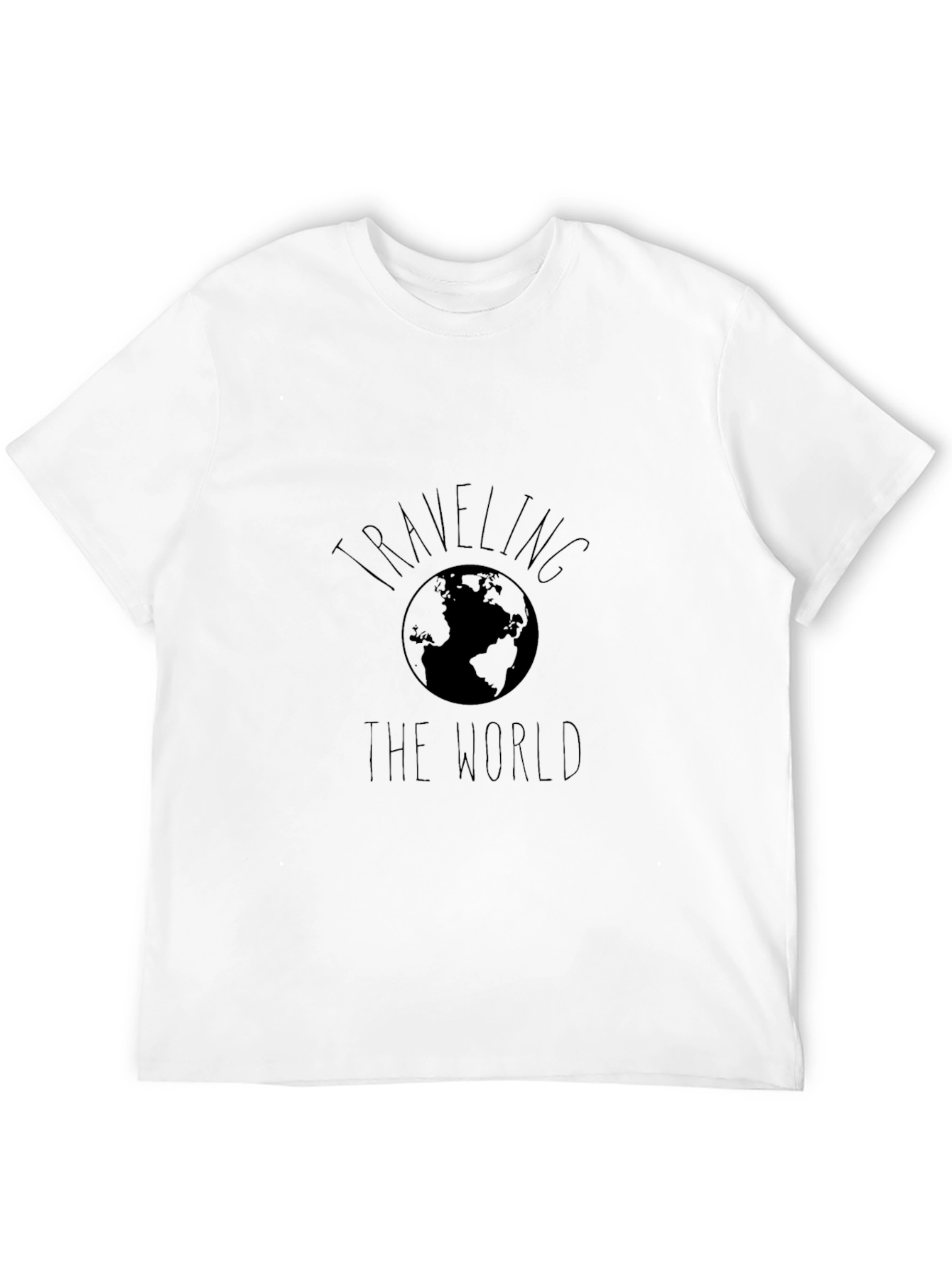 Traveling the World Graphic T-Shirt - Black
