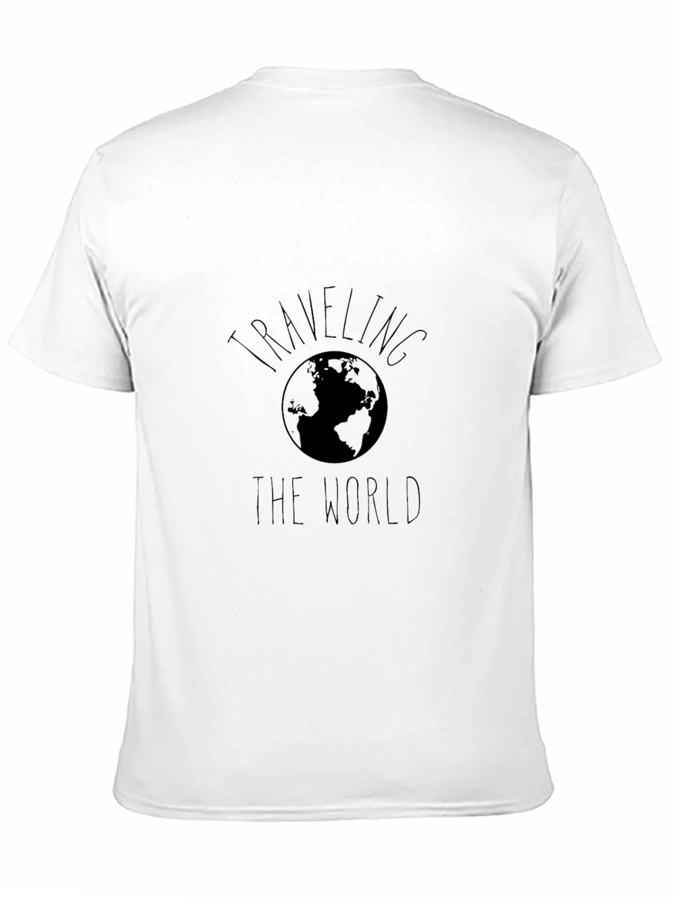 Traveling the World Graphic T-Shirt - Black