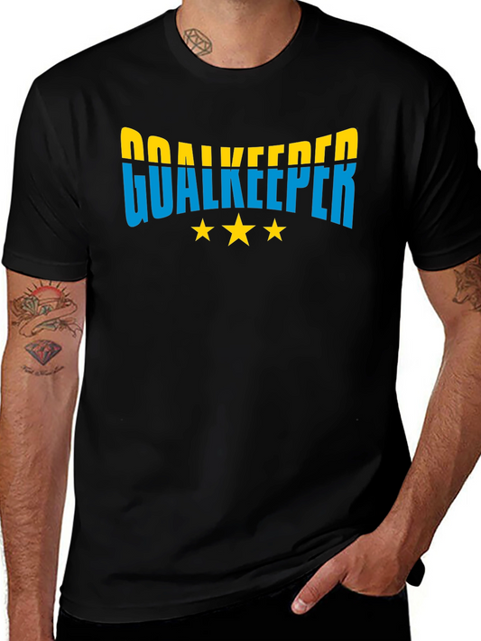 Goalkeeper T-Shirt - Soccer Jersey Style - Black