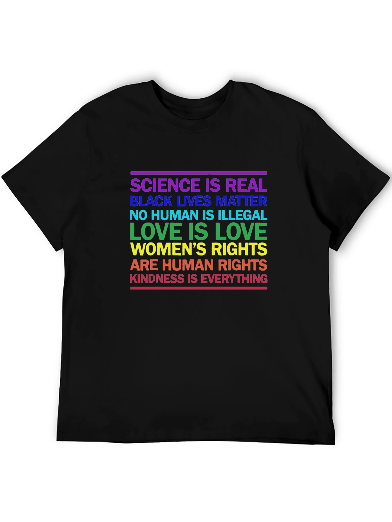 Equality T-Shirt: Science BLM Love Kindness