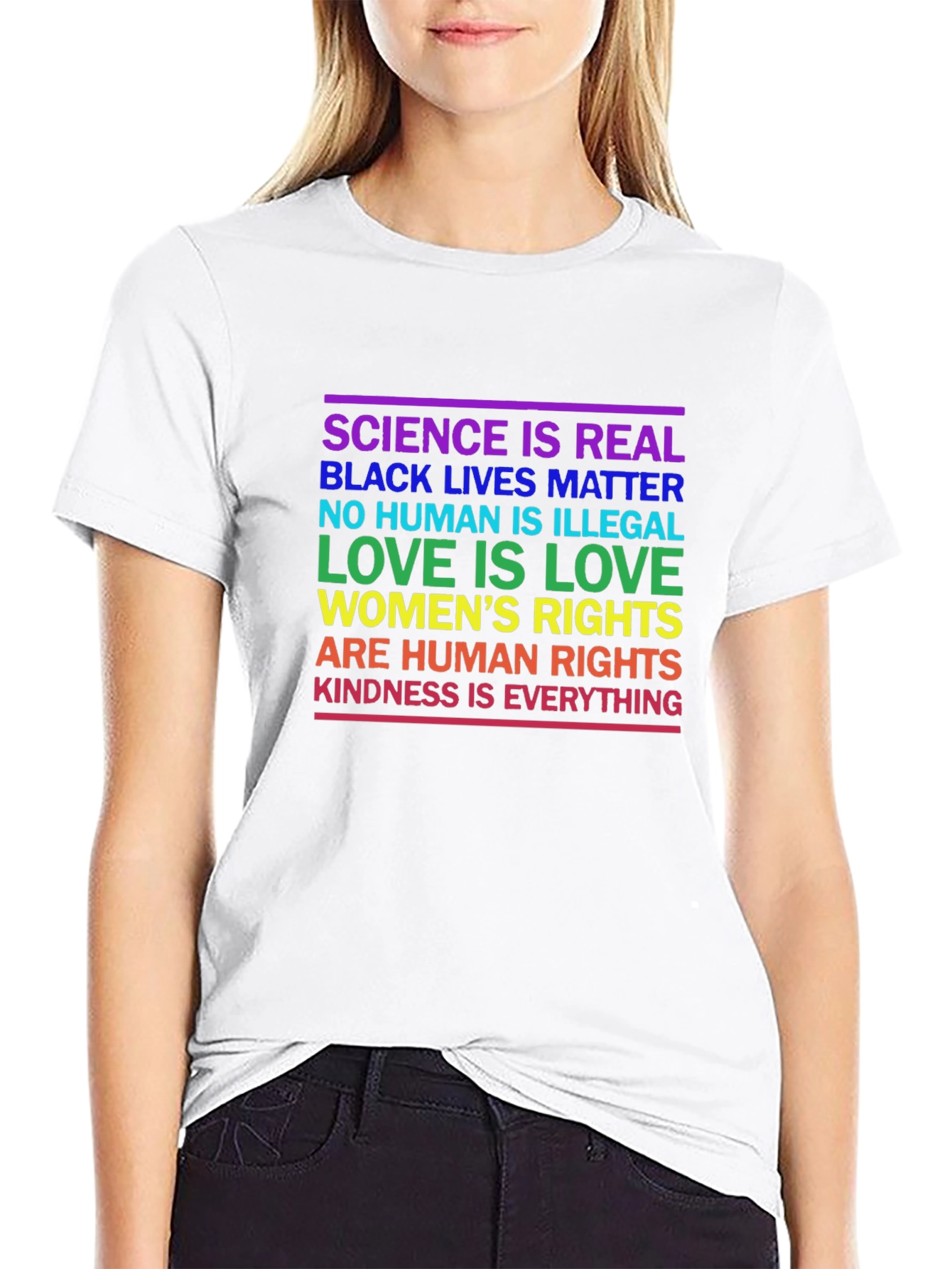 Equality T-Shirt: Science BLM Love Kindness