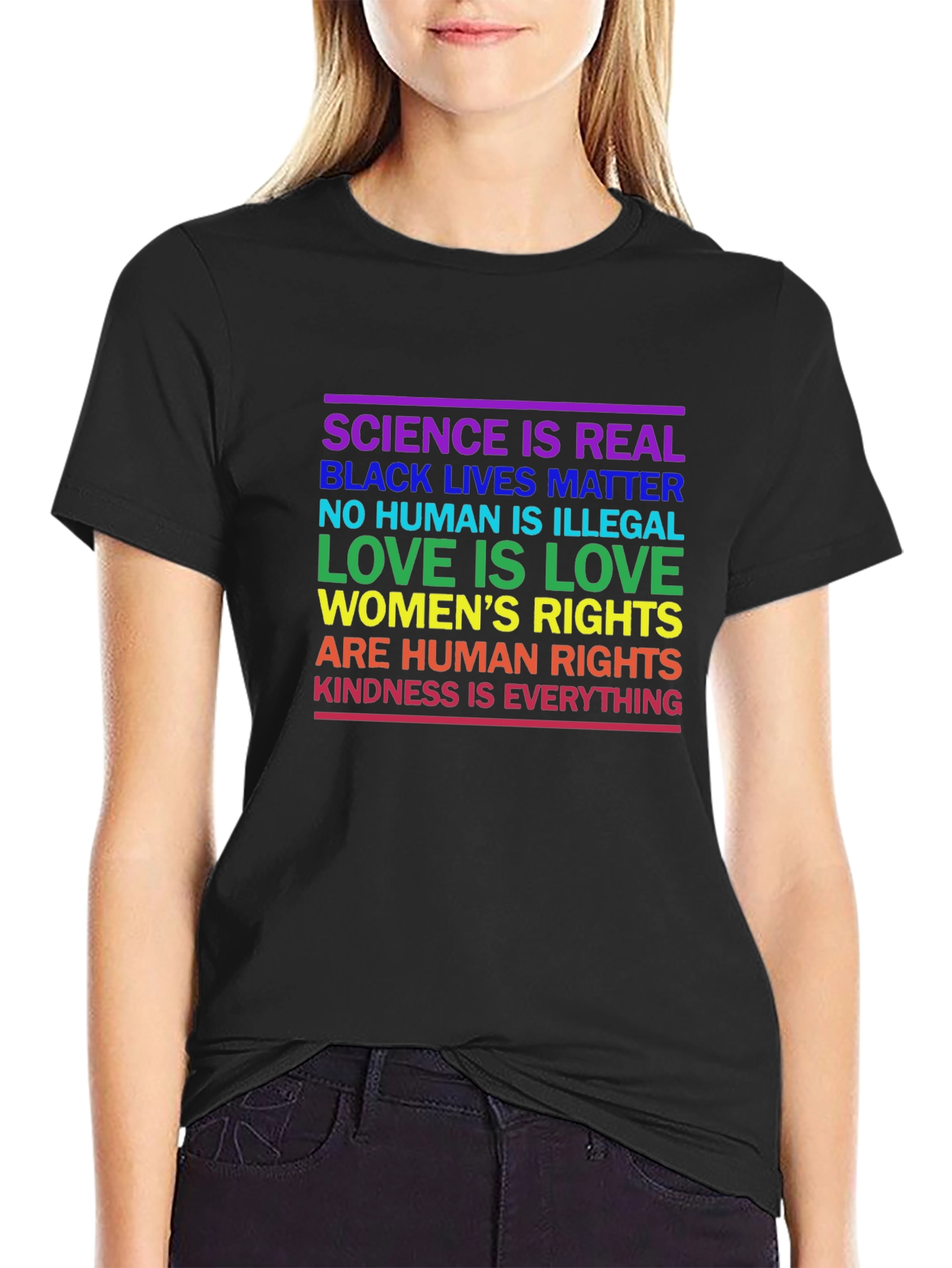 Equality T-Shirt: Science BLM Love Kindness