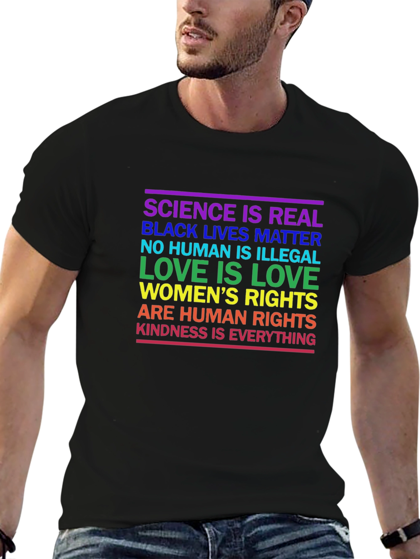 Equality T-Shirt: Science BLM Love Kindness