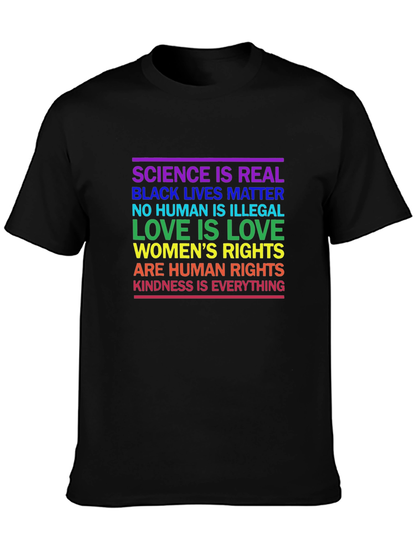 Equality T-Shirt: Science BLM Love Kindness