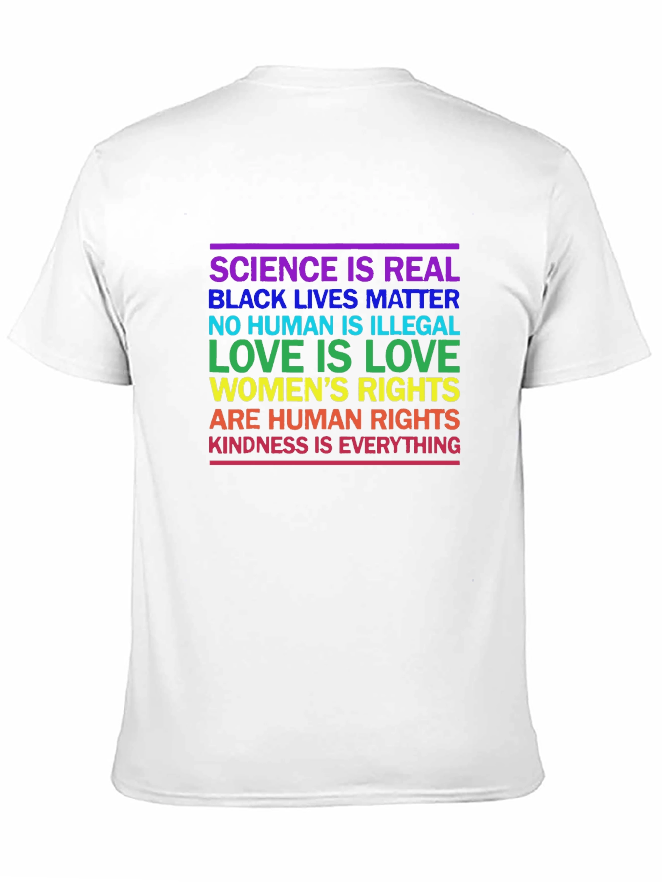Equality T-Shirt: Science BLM Love Kindness