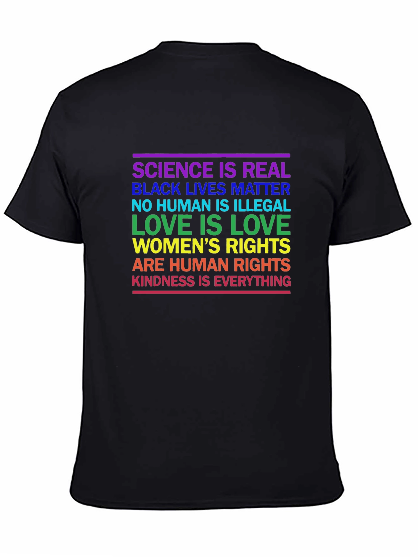 Equality T-Shirt: Science BLM Love Kindness