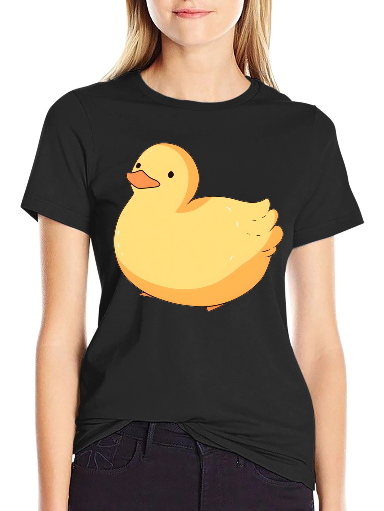 Duck Graphic T-Shirt - Casual Black Tee