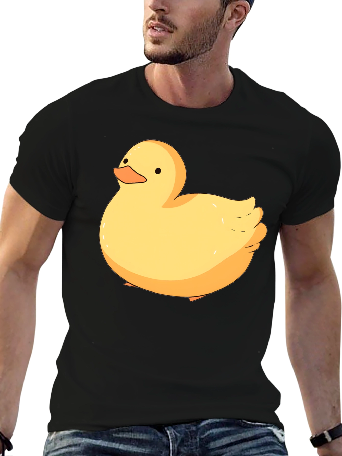 Duck Graphic T-Shirt - Casual Black Tee