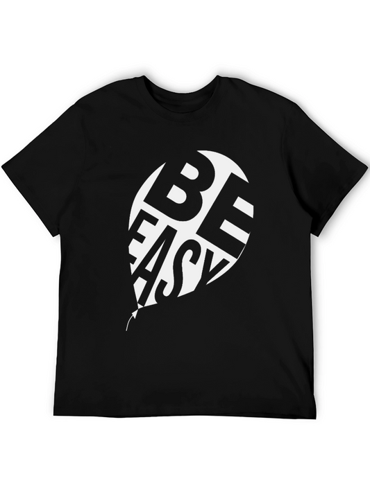 Be Easy Graphic Tee - Black Casual T-Shirt
