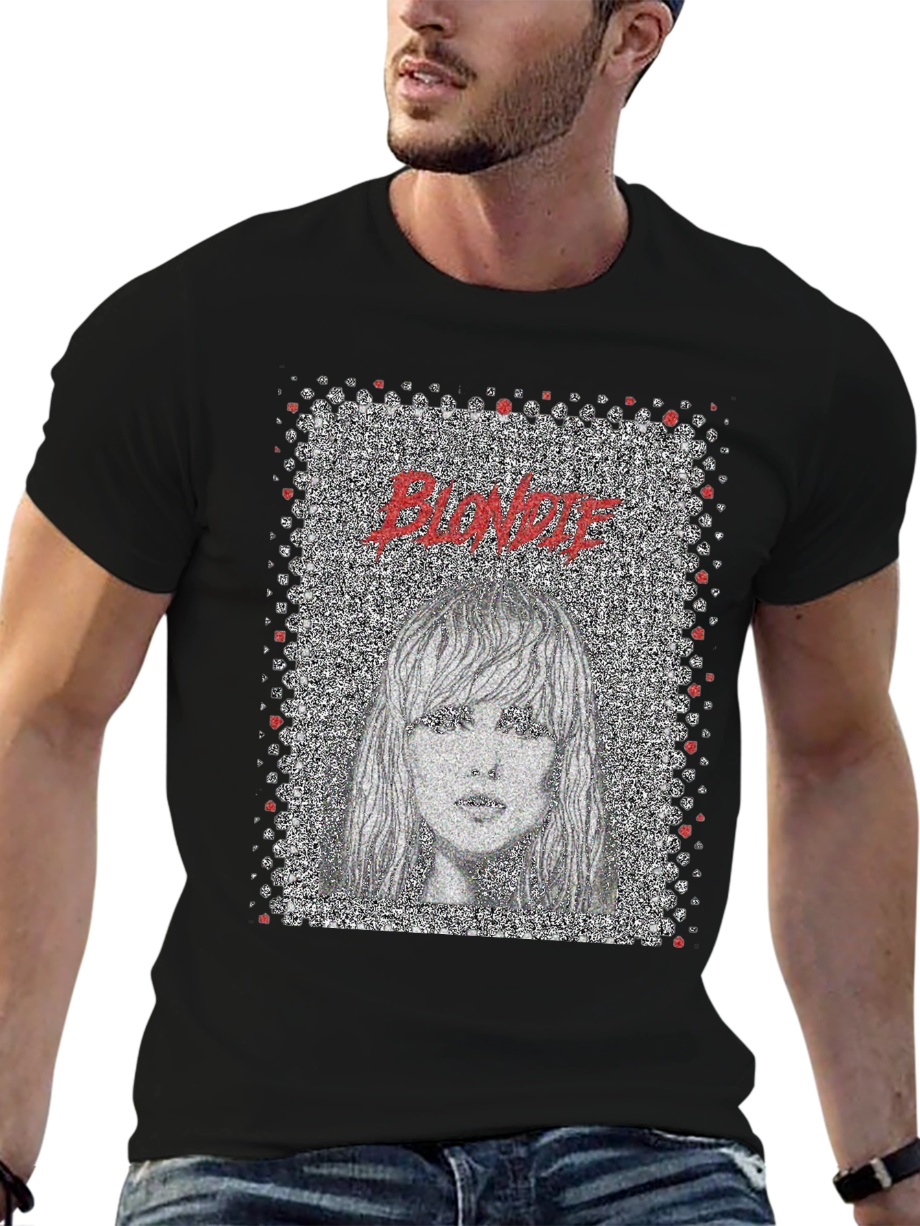 Blondie Graphic Print Black T-Shirt