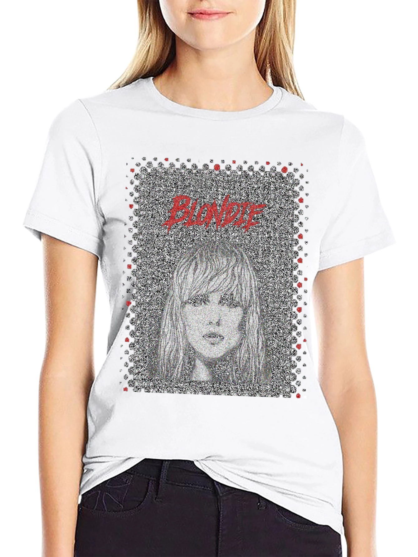 Blondie Graphic Print Black T-Shirt