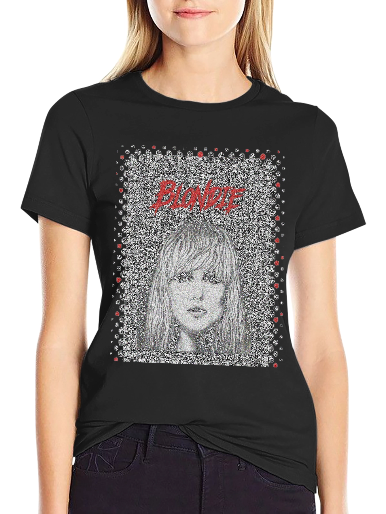 Blondie Graphic Print Black T-Shirt
