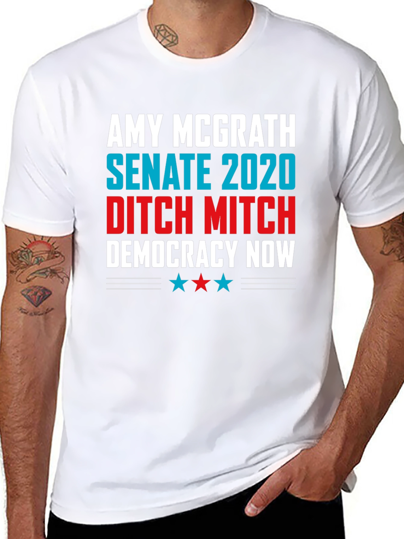 Amy McGrath Senate 2020 Ditch Mitch Democracy Now T-Shirt