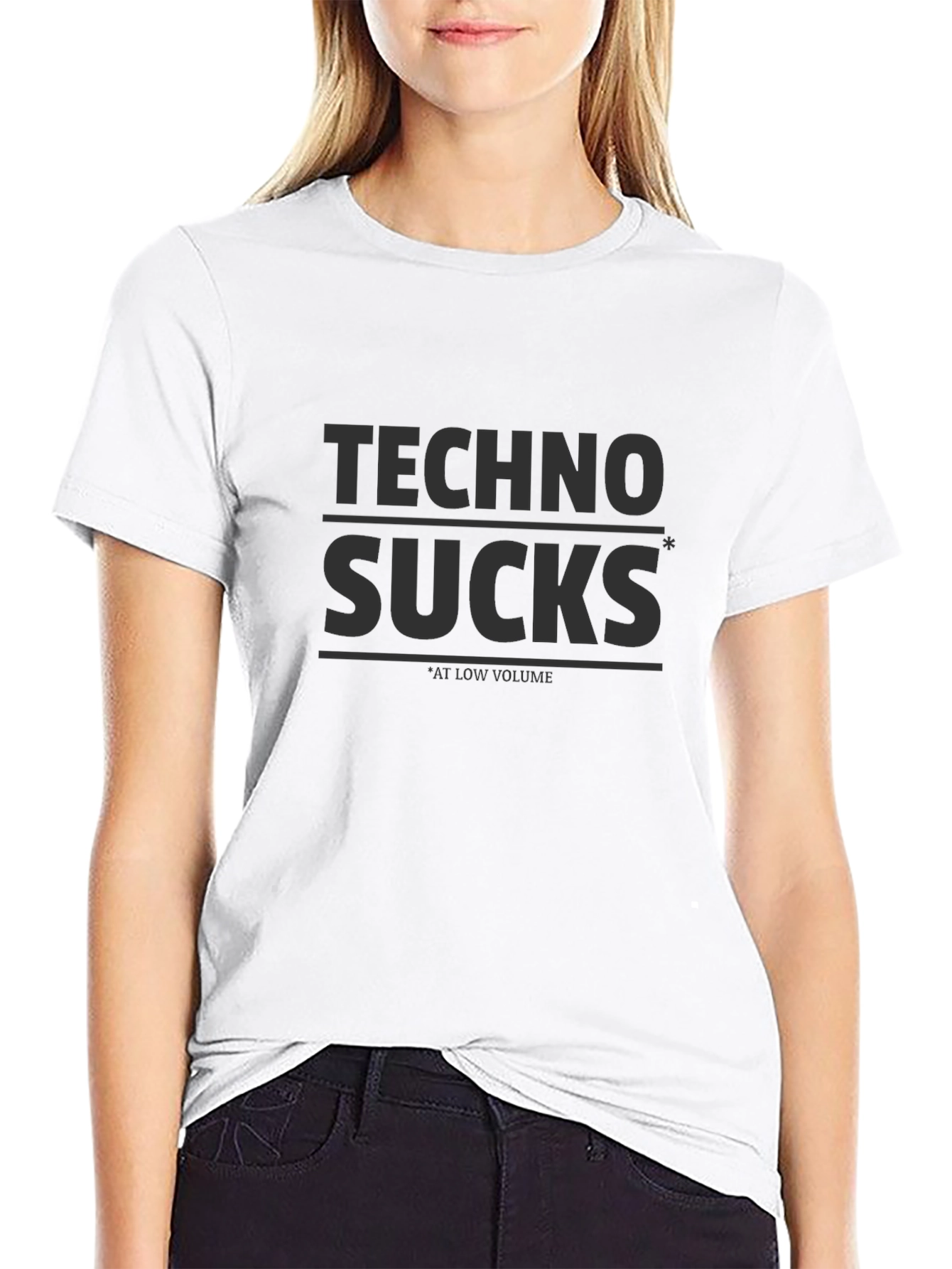 Techno Sucks T-Shirt - Low Volume Statement Tee