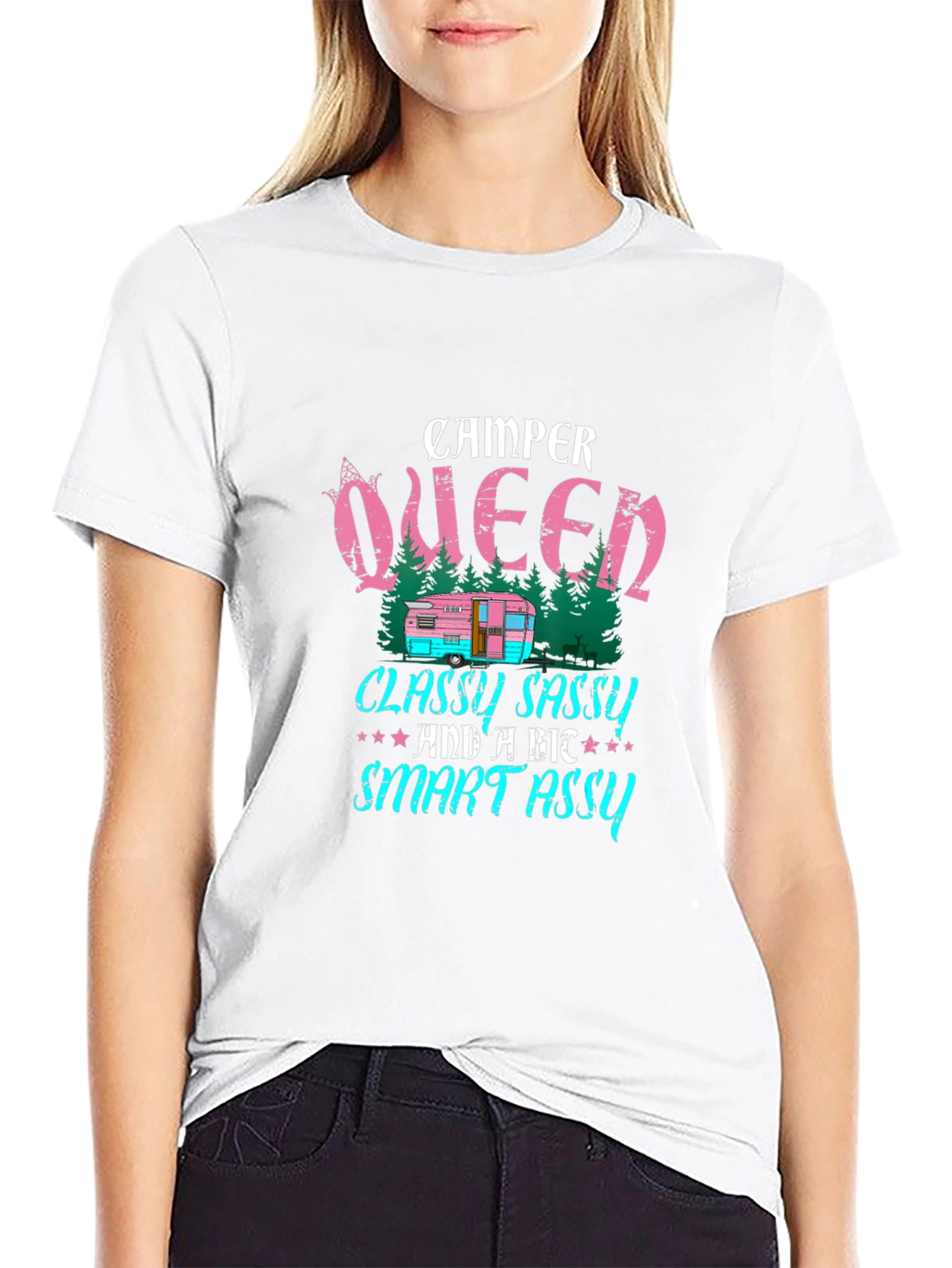 Camper Queen T-Shirt - Classy Sassy & Smart Assy