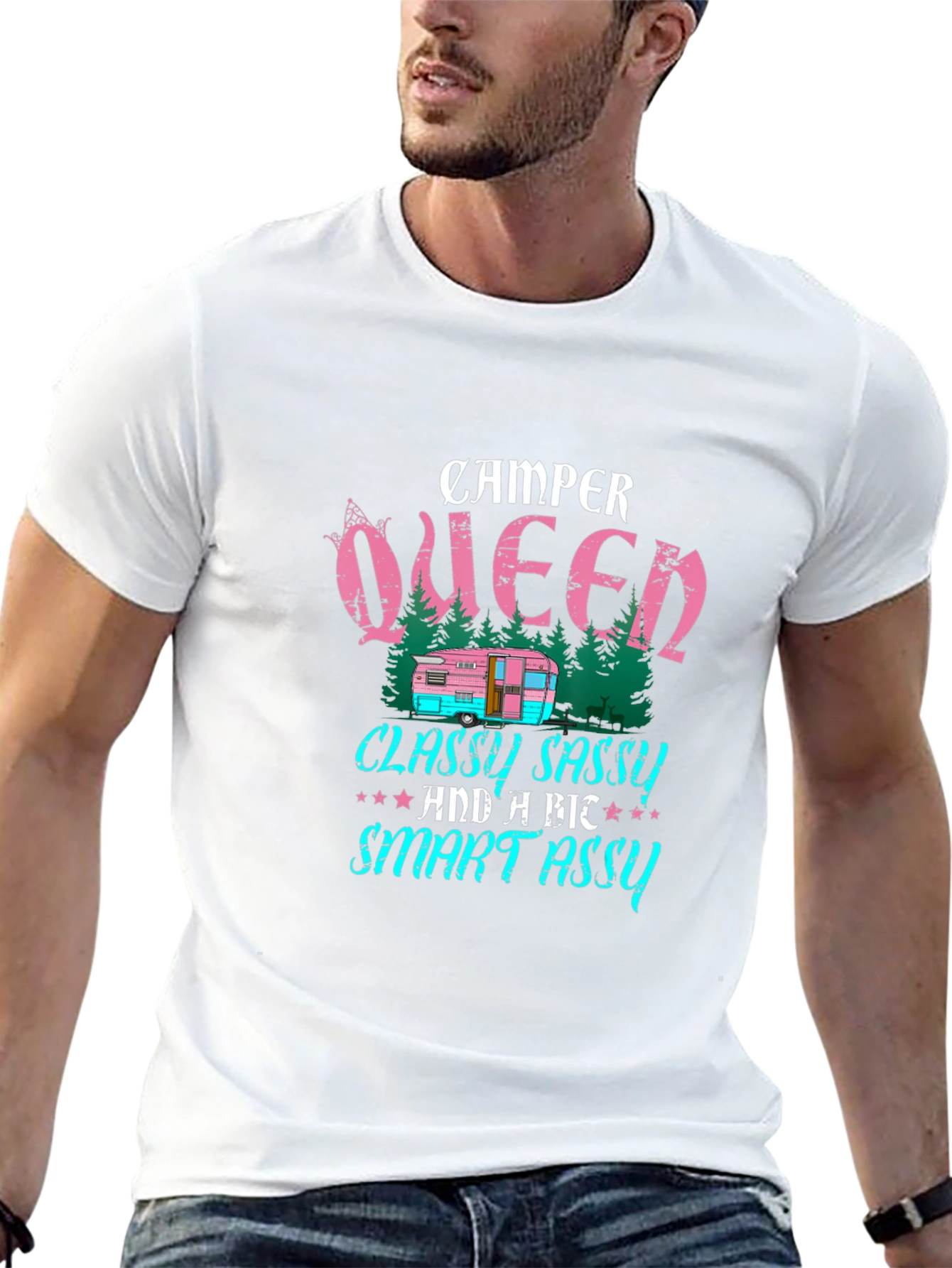 Camper Queen T-Shirt - Classy Sassy & Smart Assy