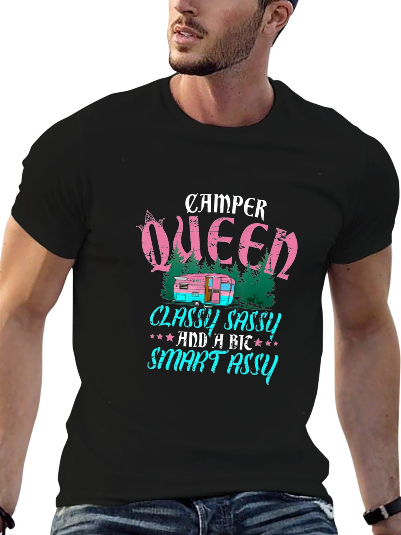 Camper Queen T-Shirt - Classy Sassy & Smart Assy