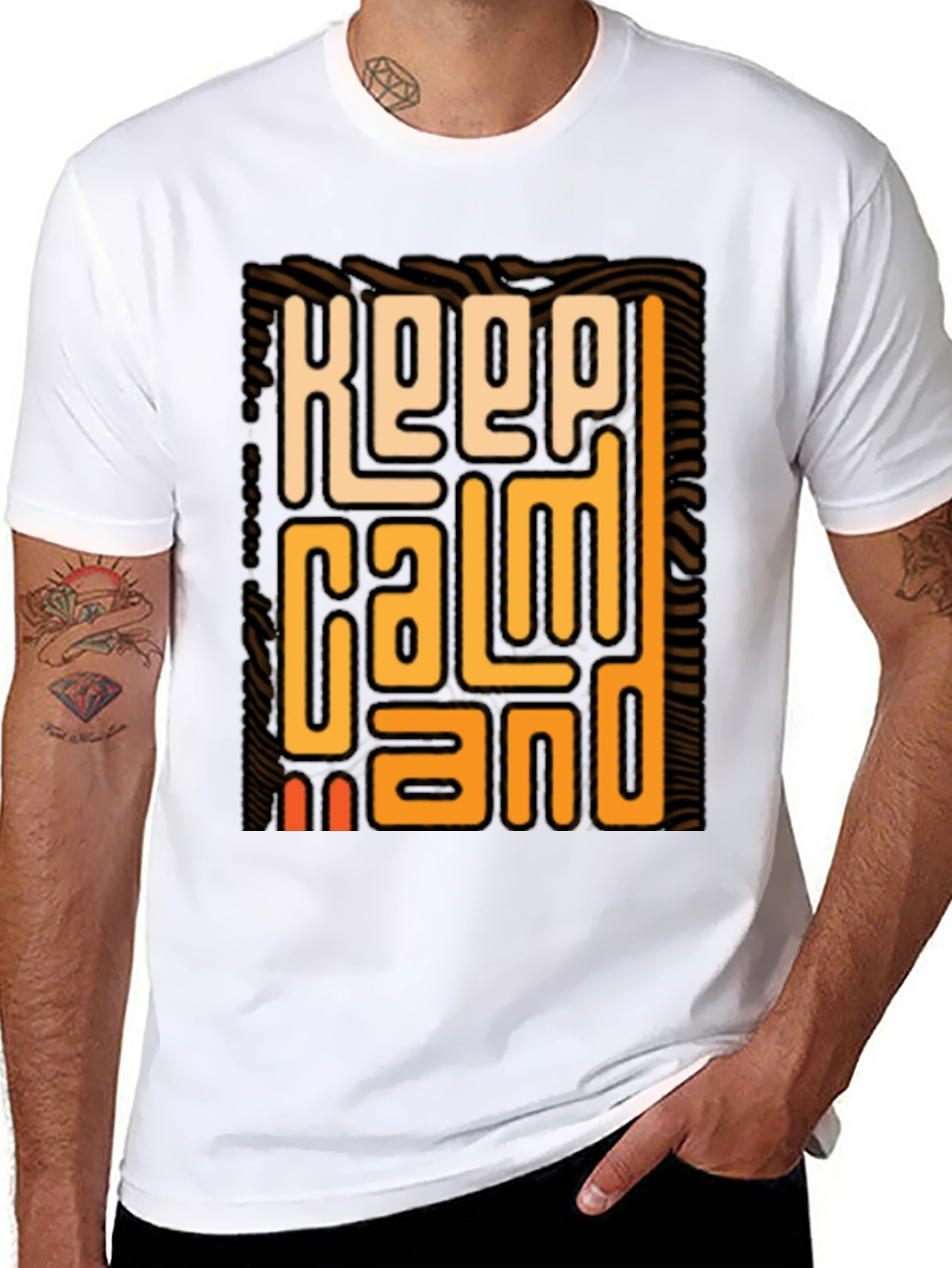 Keep Calm T-Shirt - Stylish Graphic Tee