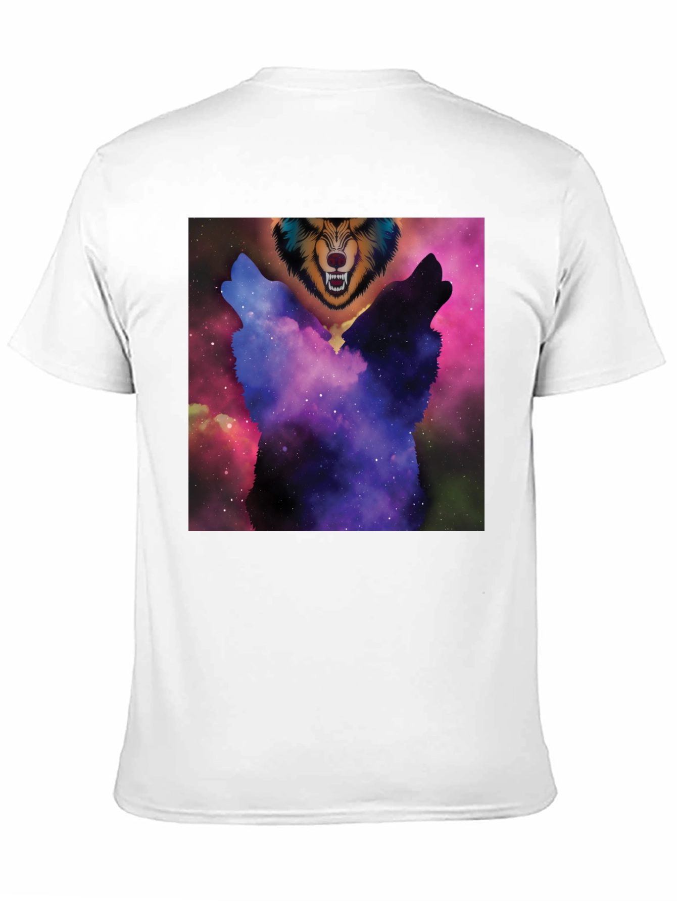Cosmic Wolf Pack T-Shirt - Unique Graphic Tee