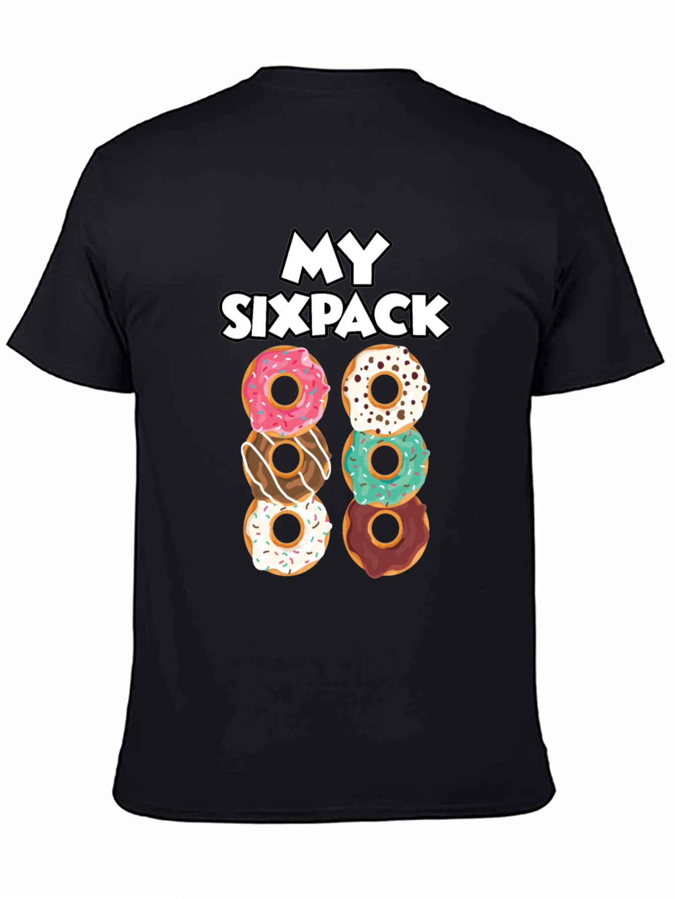 My Sixpack Donuts Funny Graphic T-Shirt