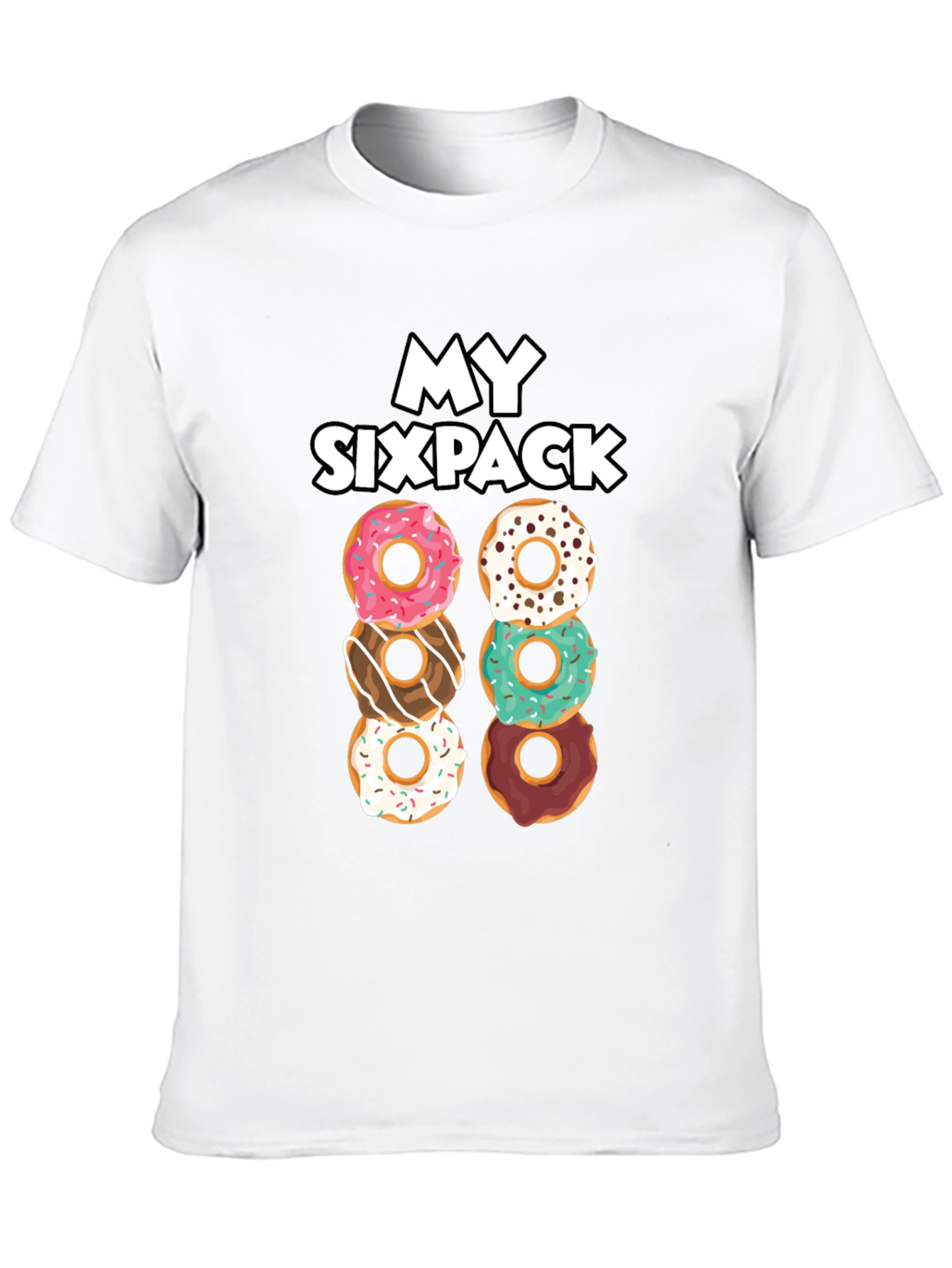 My Sixpack Donuts Funny Graphic T-Shirt